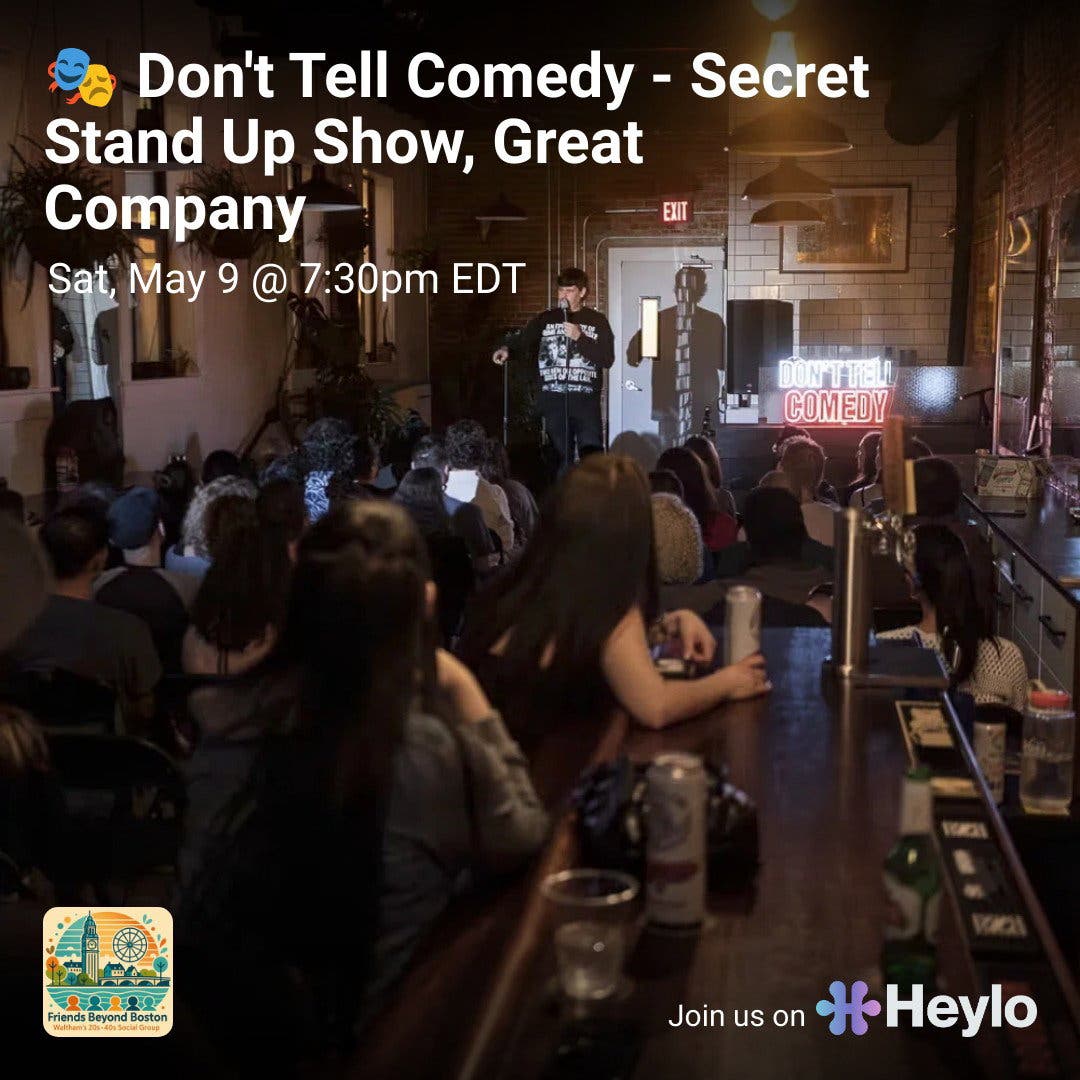 🎭 Don't Tell Comedy — Secret Stand Up Show, Laughs, Great Company