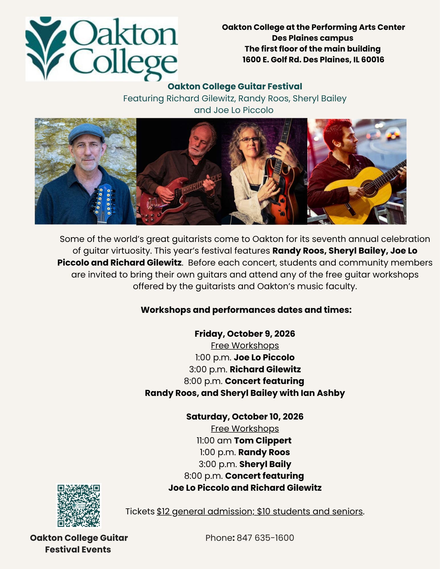 Oakton College Guitar Festival