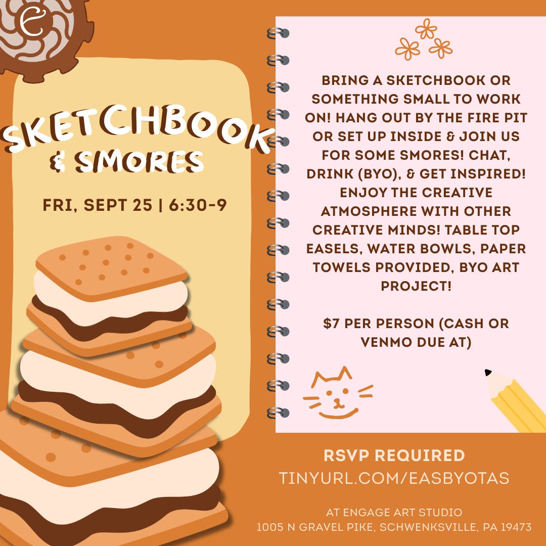 BYOT Art Soiree - Sketchbooks & Smores!