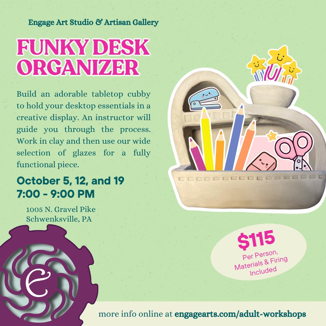 Funky Desk Organizer: Adult Intro To Hand-Building