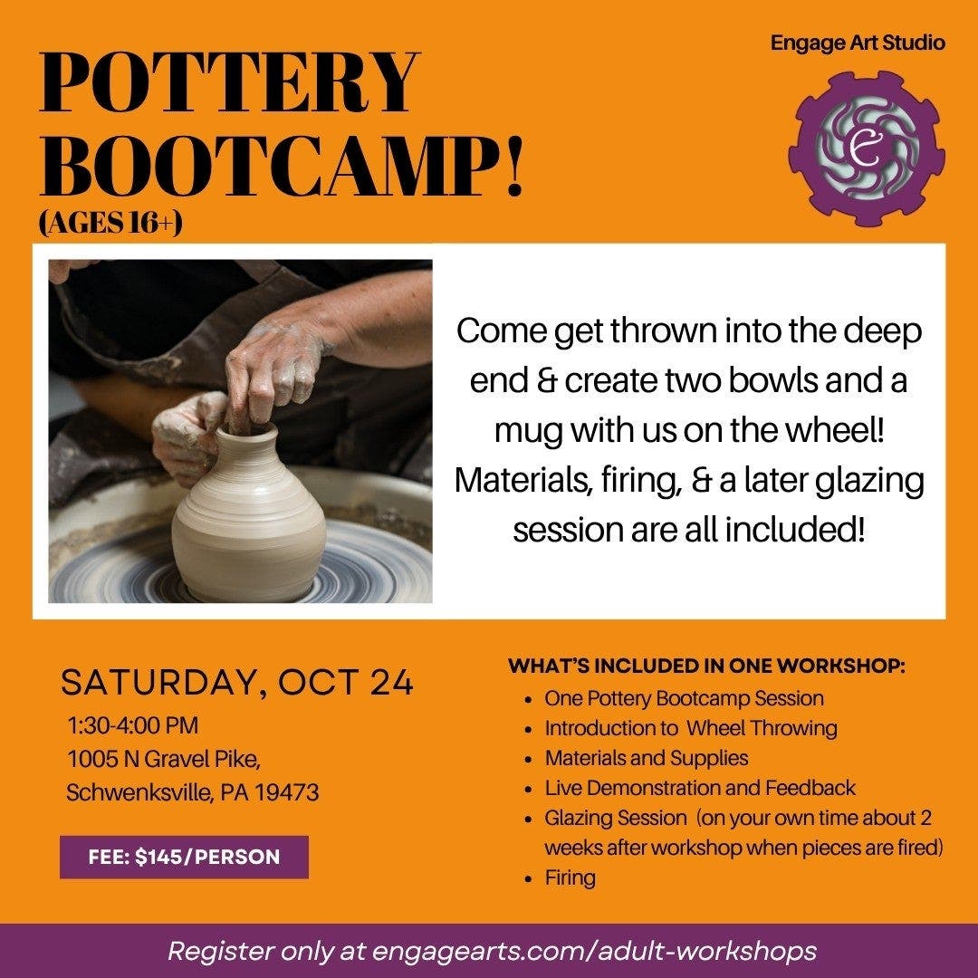 Pottery Bootcamp (16+)