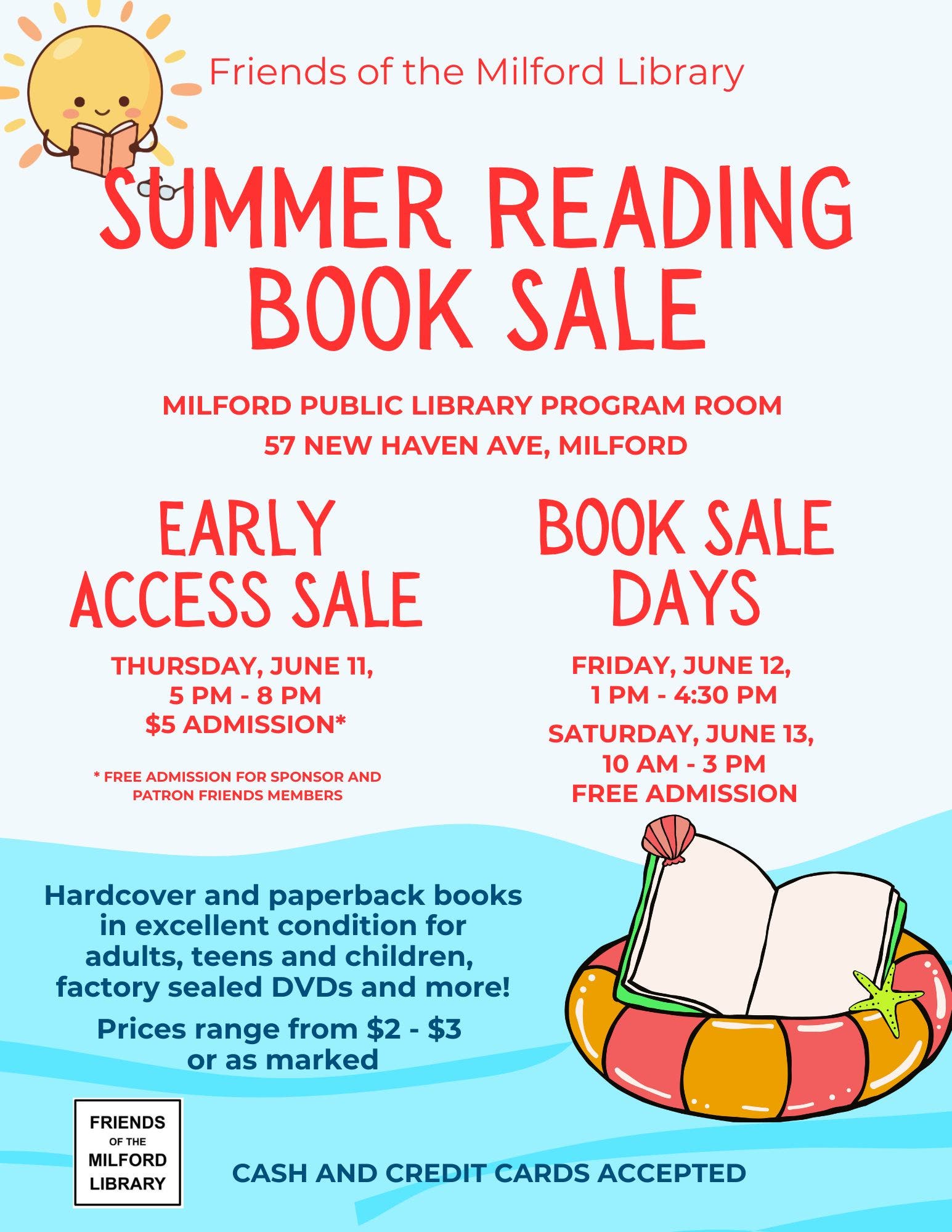 Summer Reading Book Sale At Milford Public Library