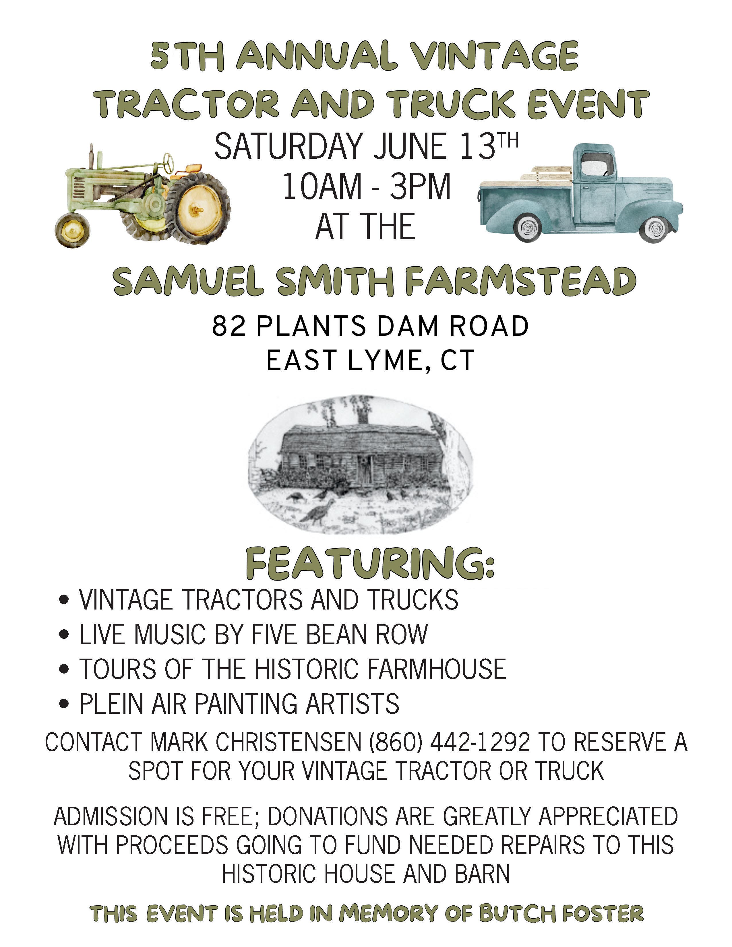 Vintage Truck and Tractor Event at Samuel Smith Farmstead
