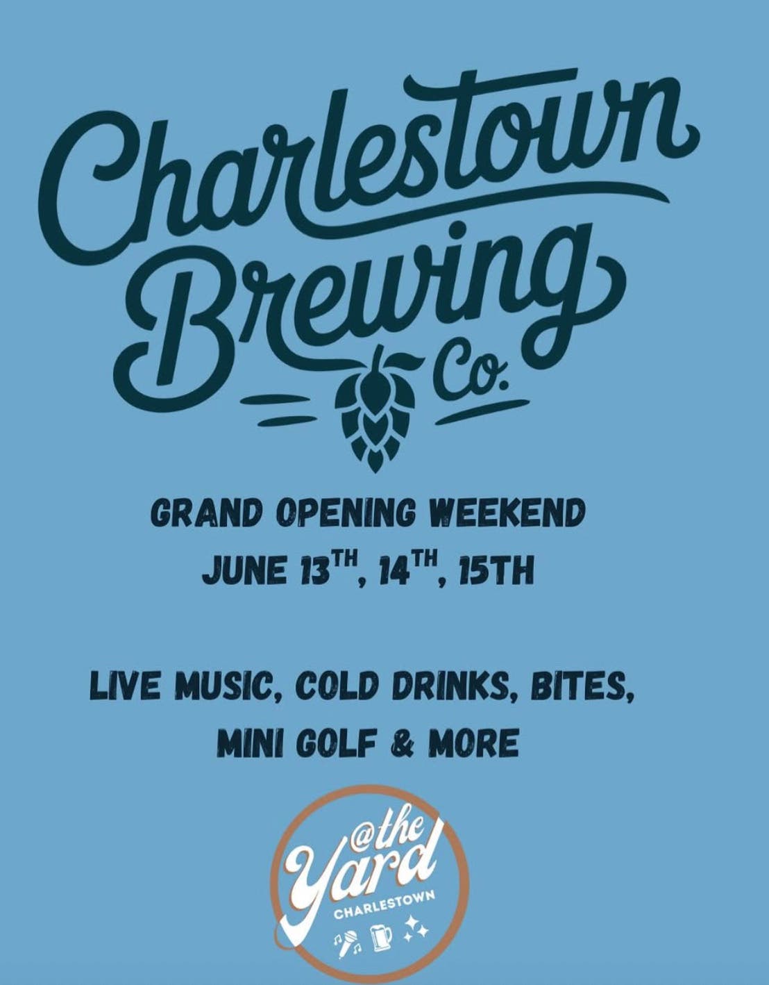 Charlestown Brewing Co. Launches Summer Pop-Up at The Yard Charlestown at Hood Park