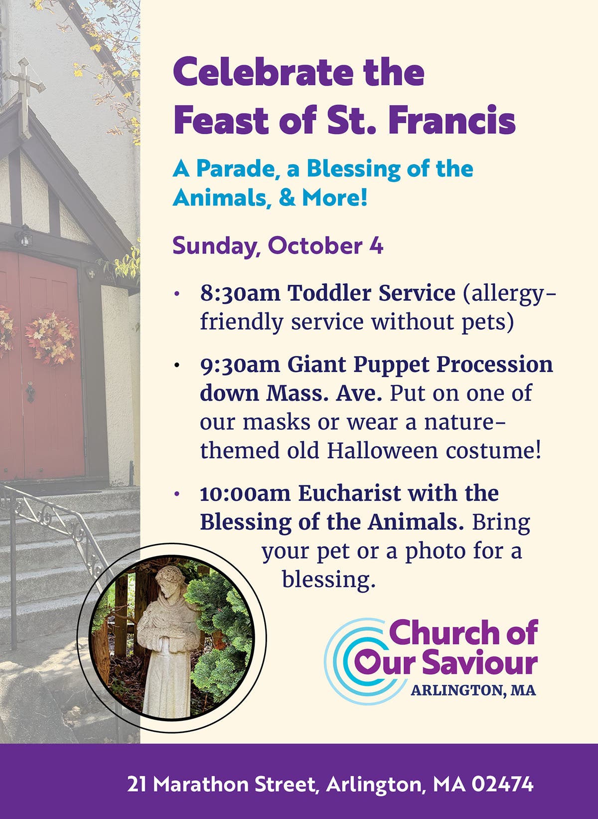 Celebrate the Feast of St. Francis A Parade, a Blessing of the Animals, & More!