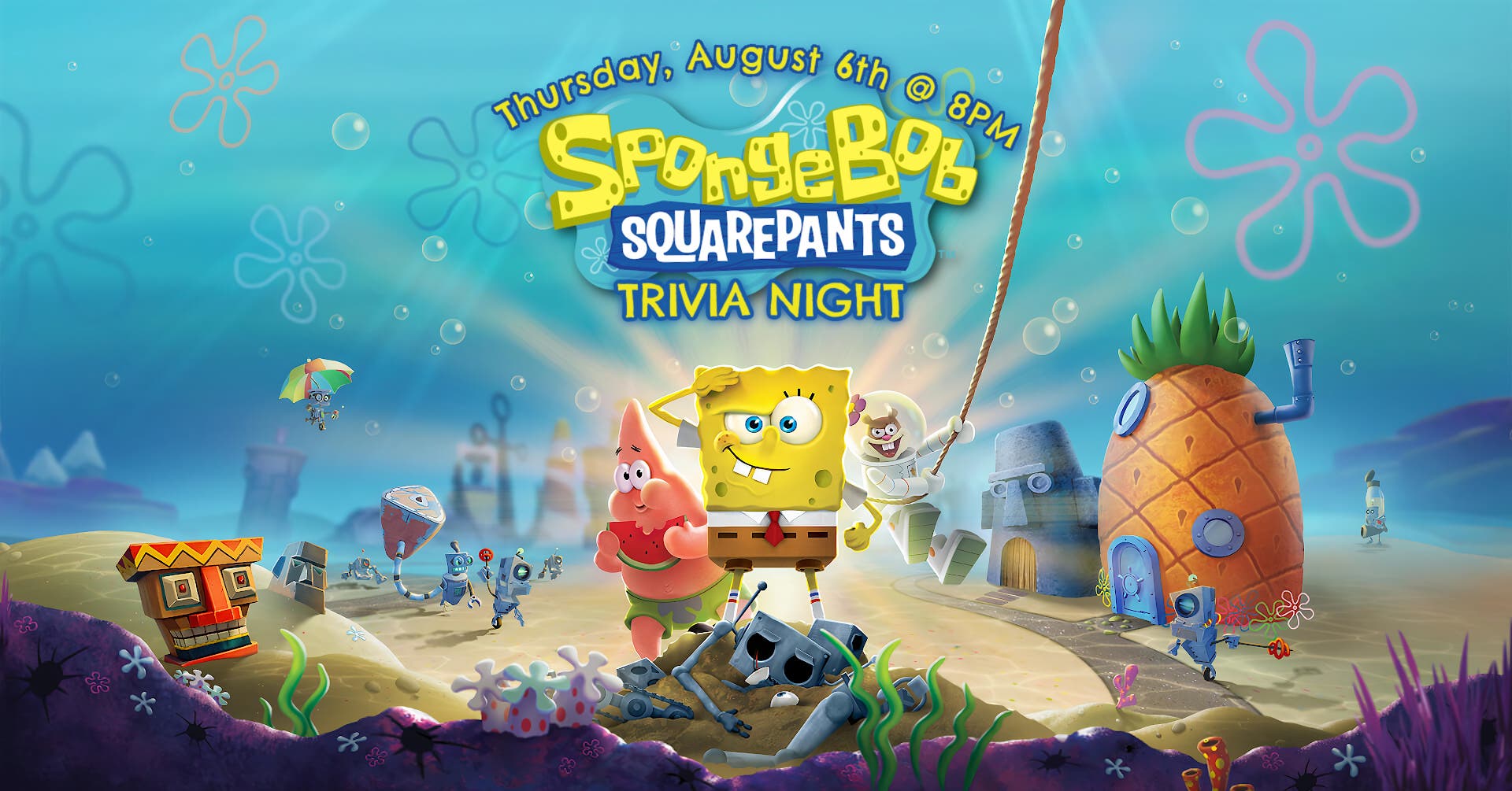 SpongeBob SquarePants Trivia Night (21+) 🧽⭐🍍