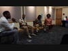 (From left to right) Moderator: CJ Shaw El, Panelists: Dominique Wilson, Dr. Obari Cartman and Jasmin Ford