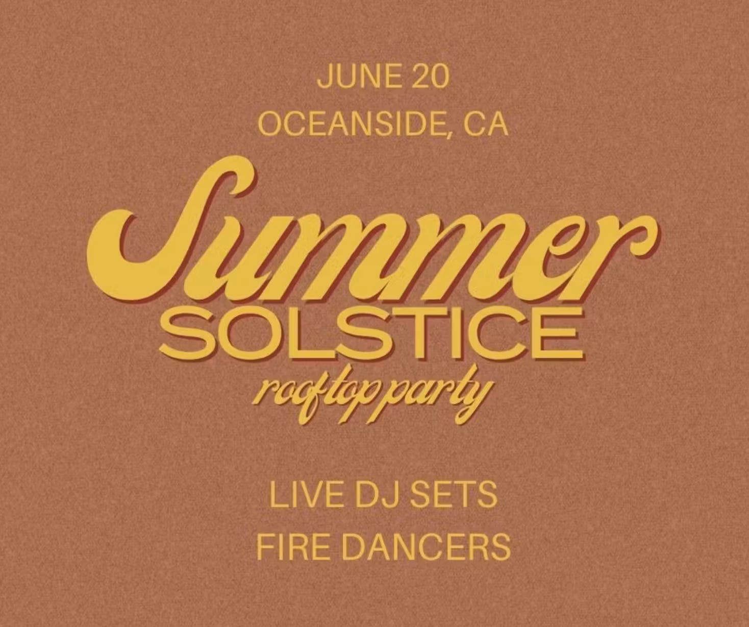 Summer Solstice Celebration at The Rooftop Bar