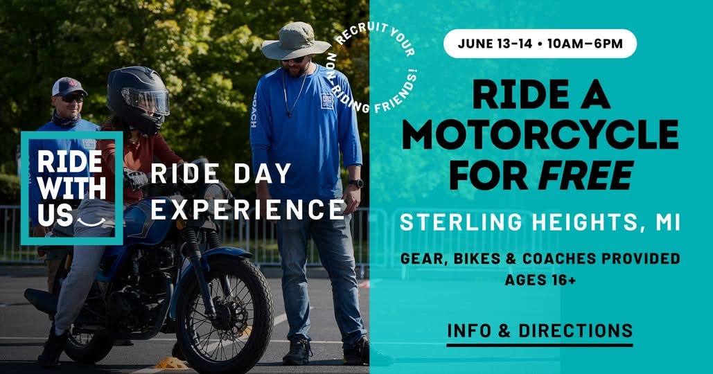 Learn to Safely Ride a Motorcycle for Free at Cycle Gear in Sterling Heights, MI