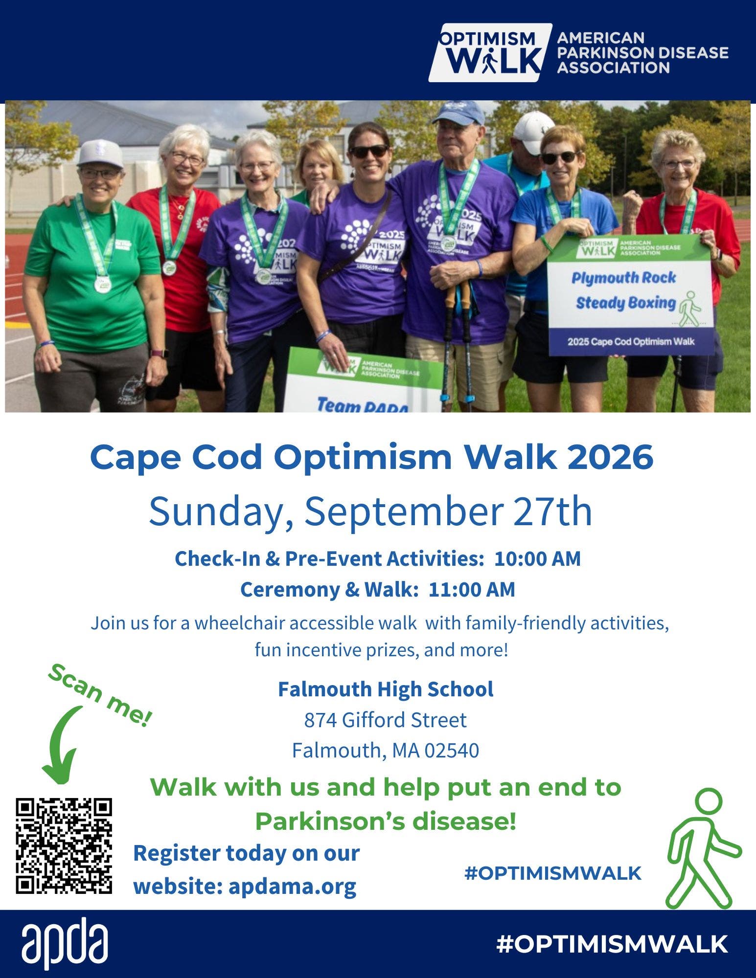 Cape Cod Optimism Walk for Parkinson's Disease