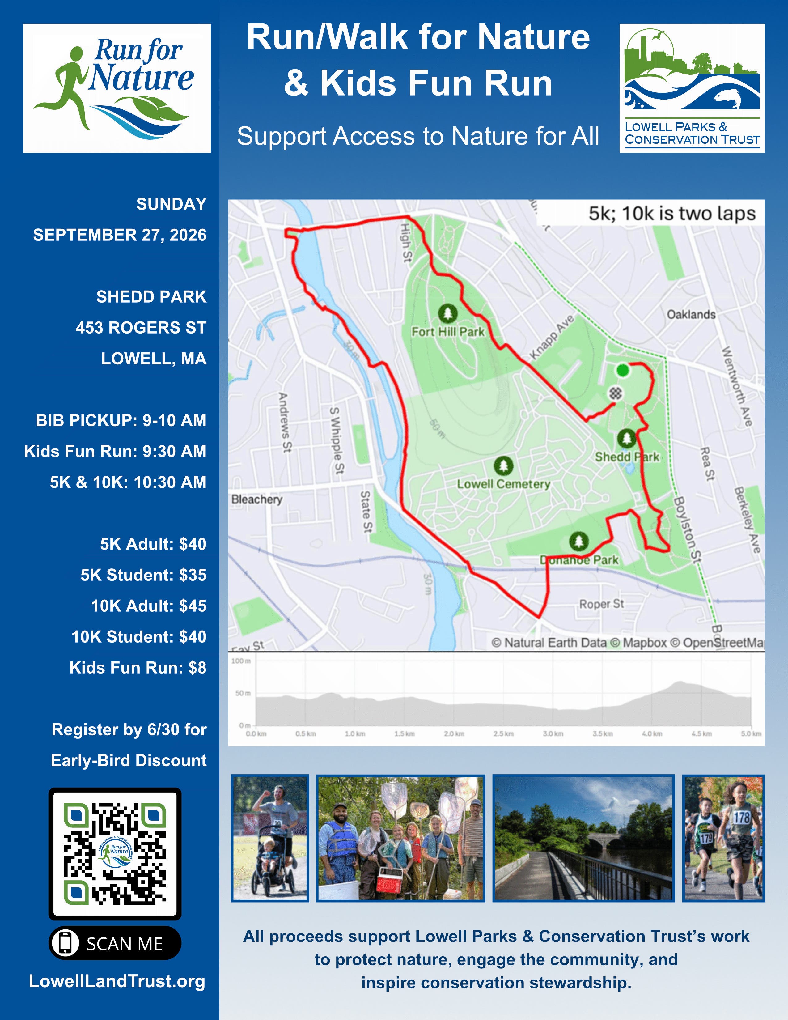 Run/Walk for Nature and Kids Fun Run - 5K and 10K