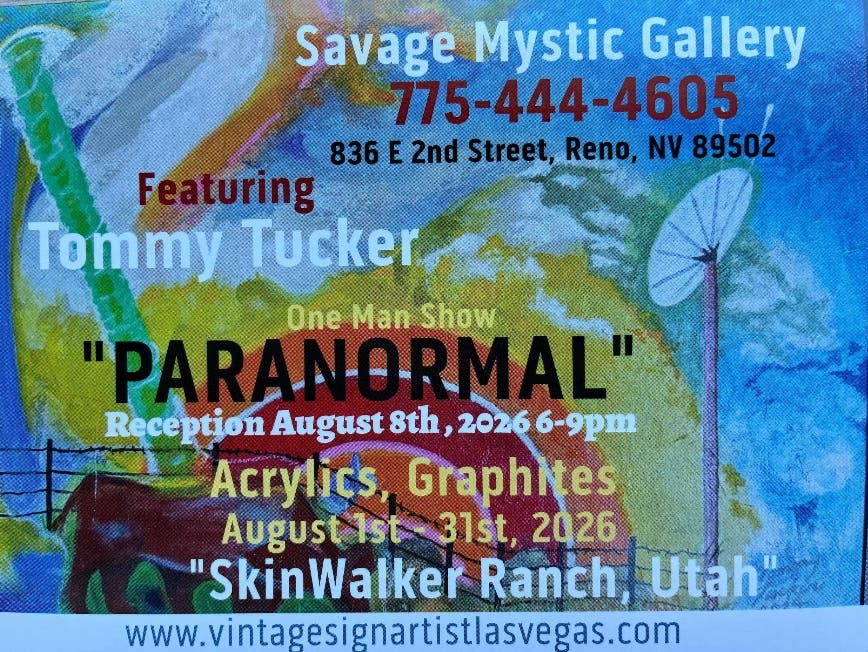 Paranormal: Tommy Tucker Artist Reception