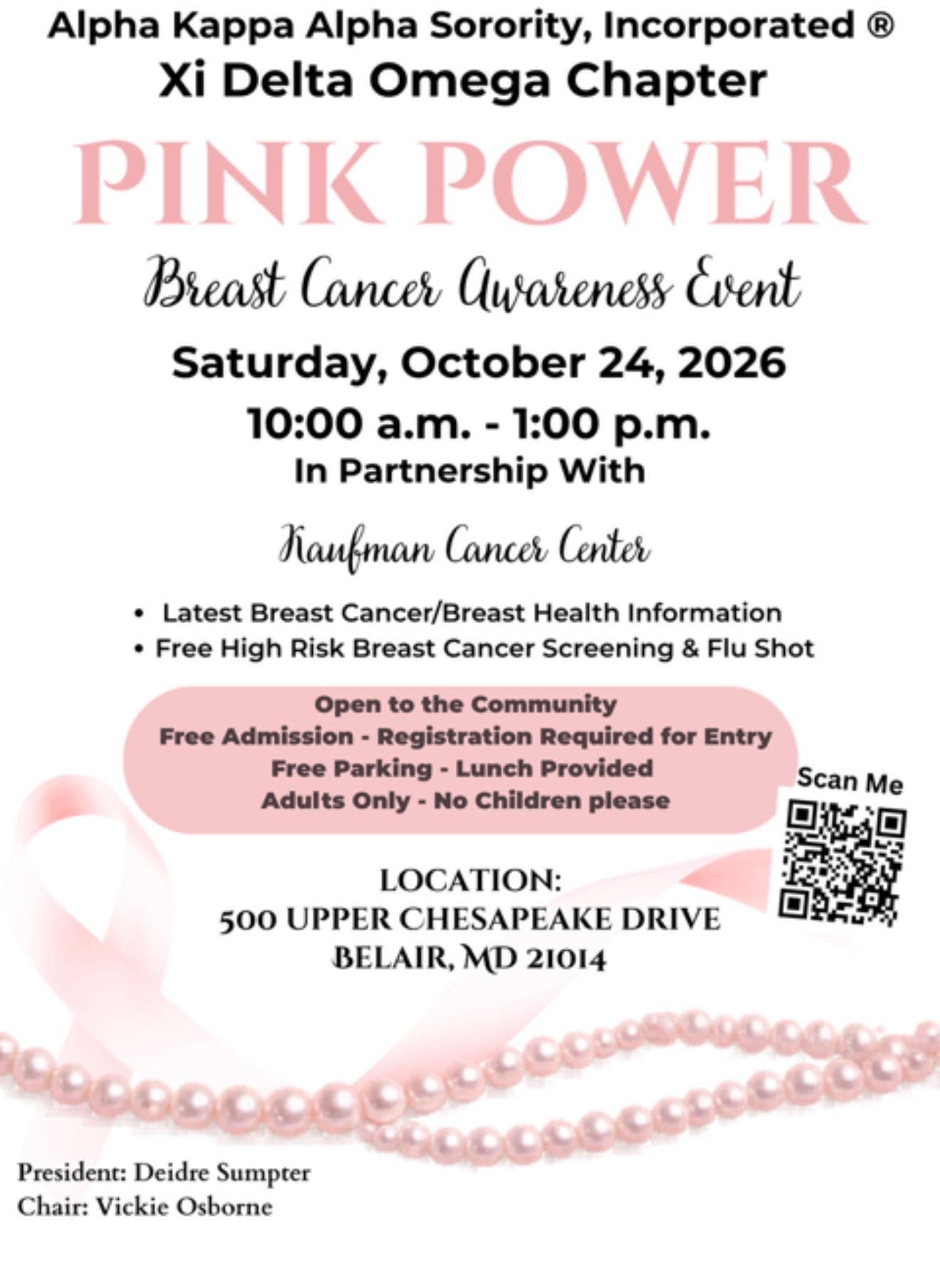 Pink Power: Free Breast Cancer Awareness Event Offers Screening, Flu Shots and Health Information