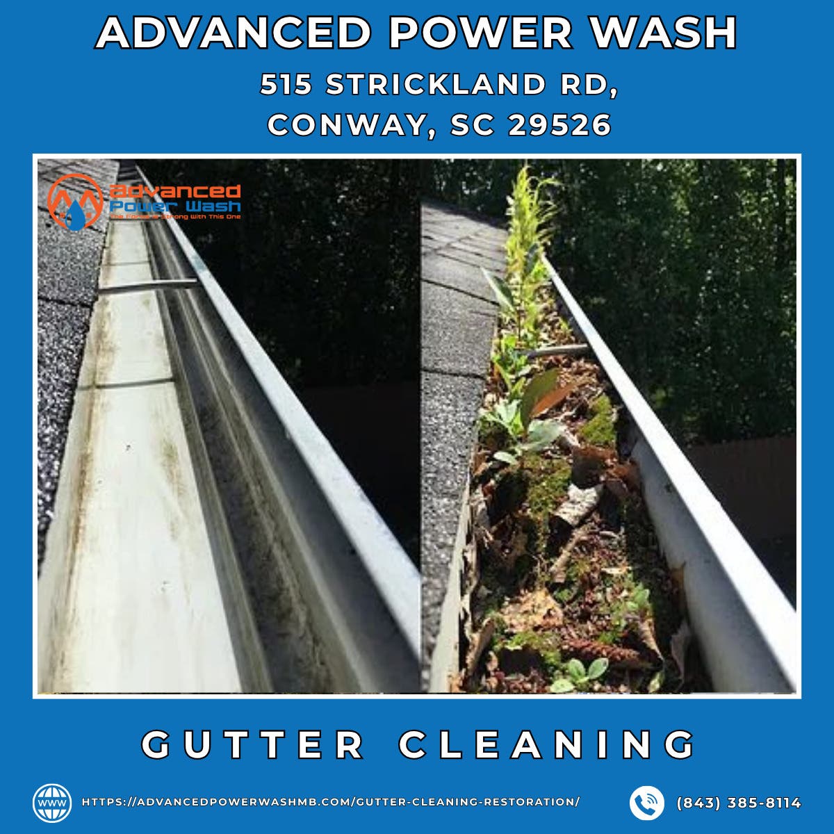 Gutter Cleaning in Myrtle Beach - Advanced Power Wash