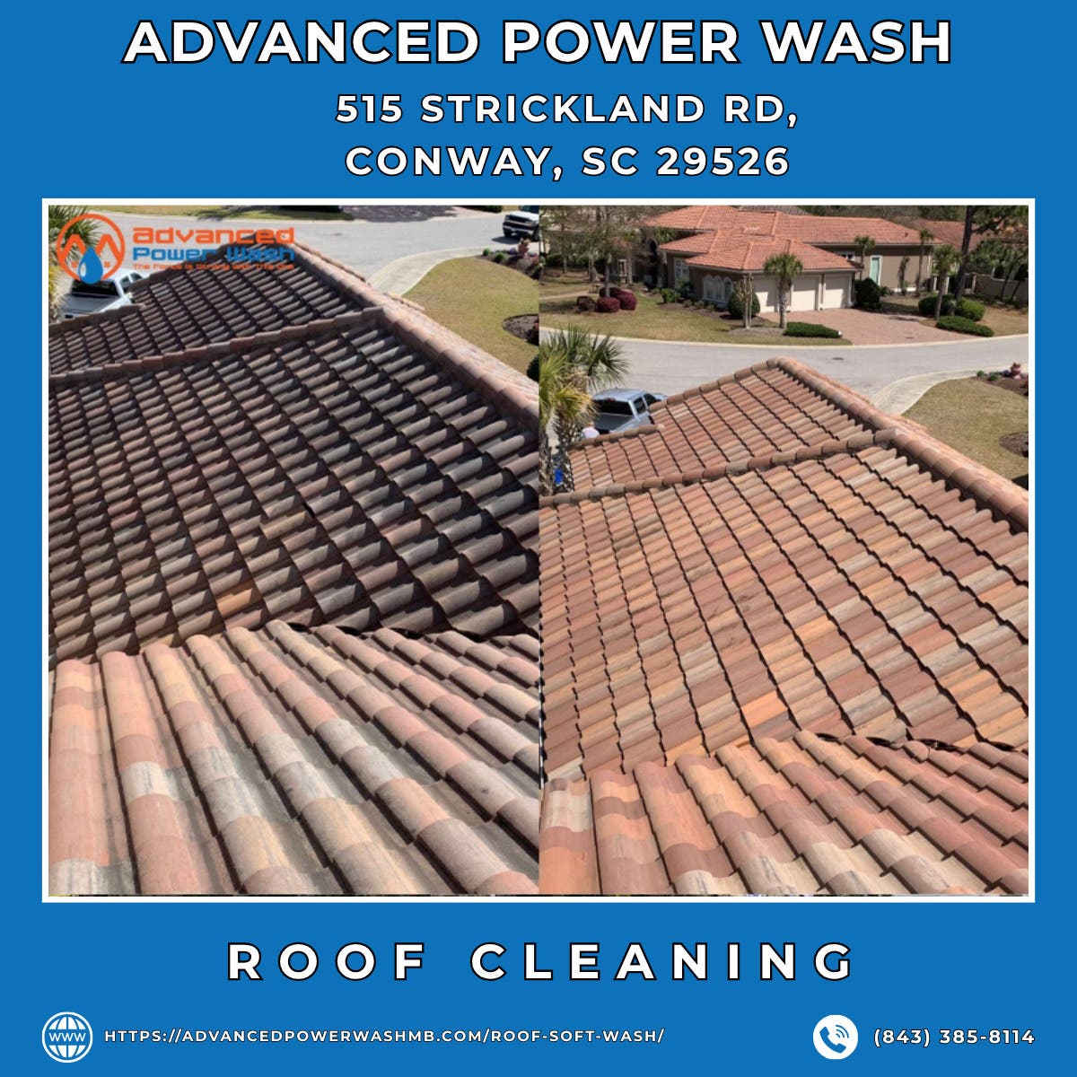 Roof Cleaning in Myrtle Beach - Advanced Power Wash