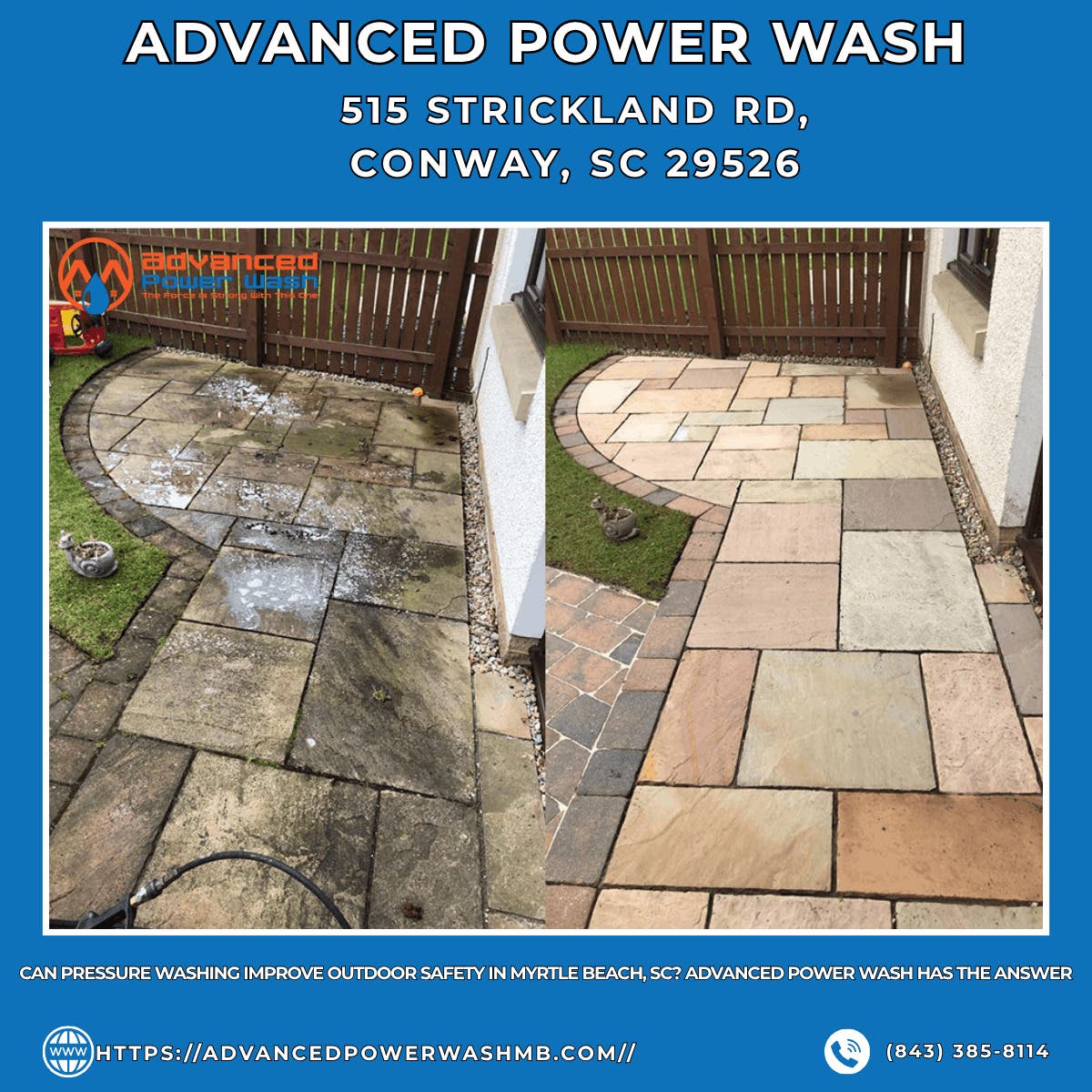 Can Pressure Washing Improve Outdoor Safety in Myrtle Beach, SC? Advanced Power Wash Has the Answer