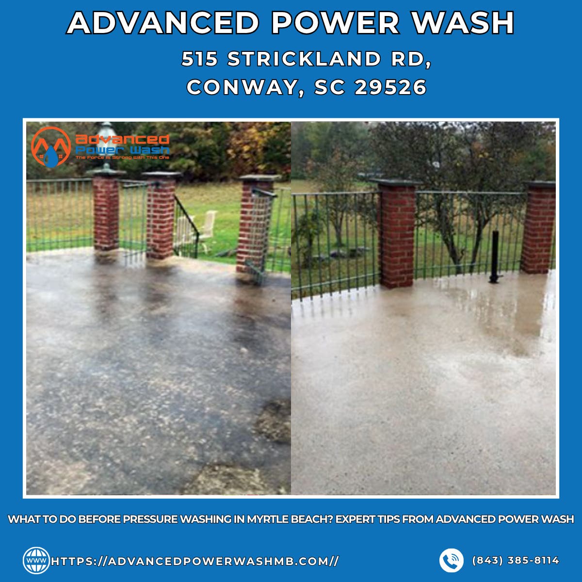 What to Do Before Pressure Washing in Myrtle Beach? Expert Tips From Advanced Power Wash