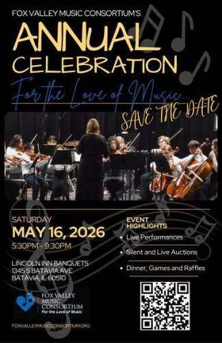 Fox Valley Music Consortium Annual Celebration Dinner - May 16th!