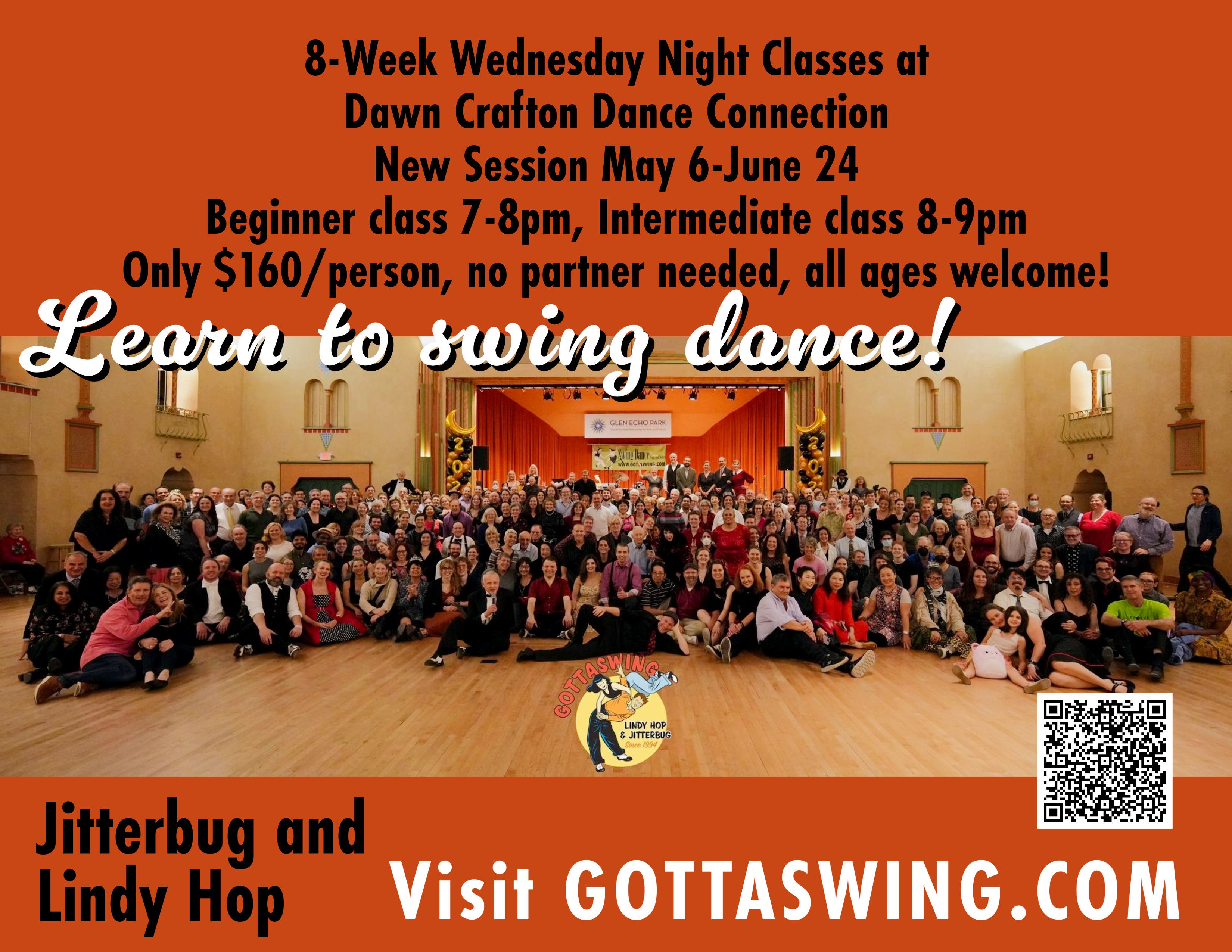 New Beginner and Intermediate Swing Dance Classes at Dawn Crafton Dance Connection