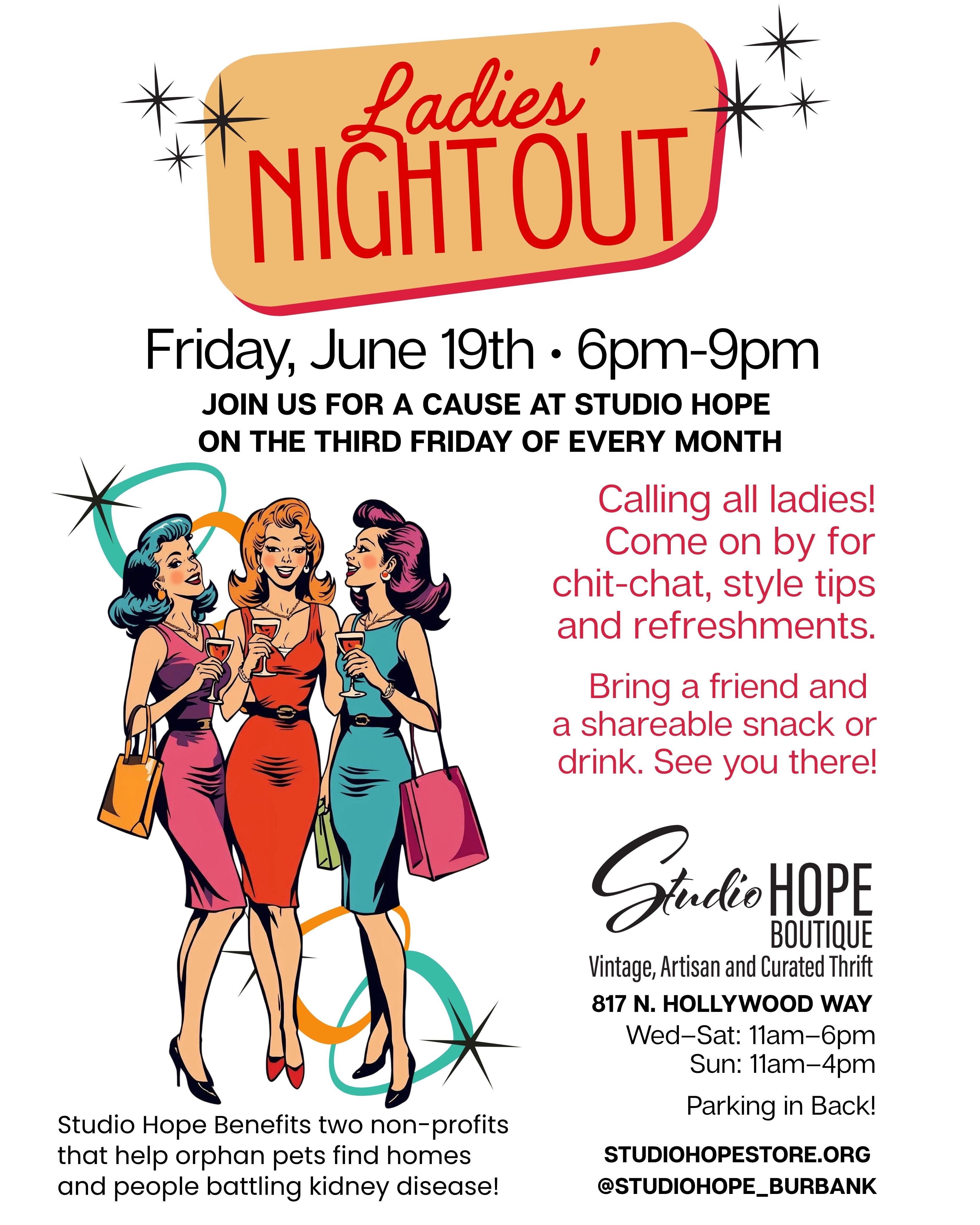 Ladies, it's time for a night out!