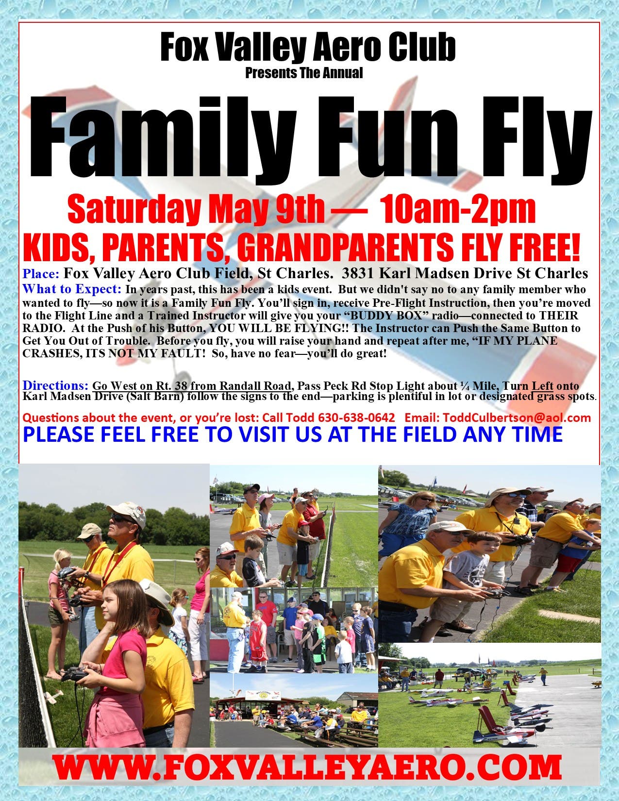 Fox Valley Aero Club Family Fun Fly - FREE - Everyone Flies an RC Plane - FREE