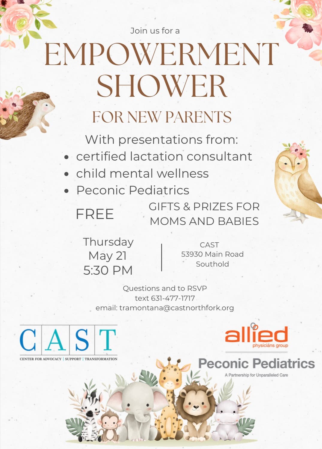 CAST Empowerment Shower for New Parents