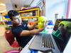 A Harmony Public Schools South Texas student explores robotics and artificial intelligence through hands-on learning.