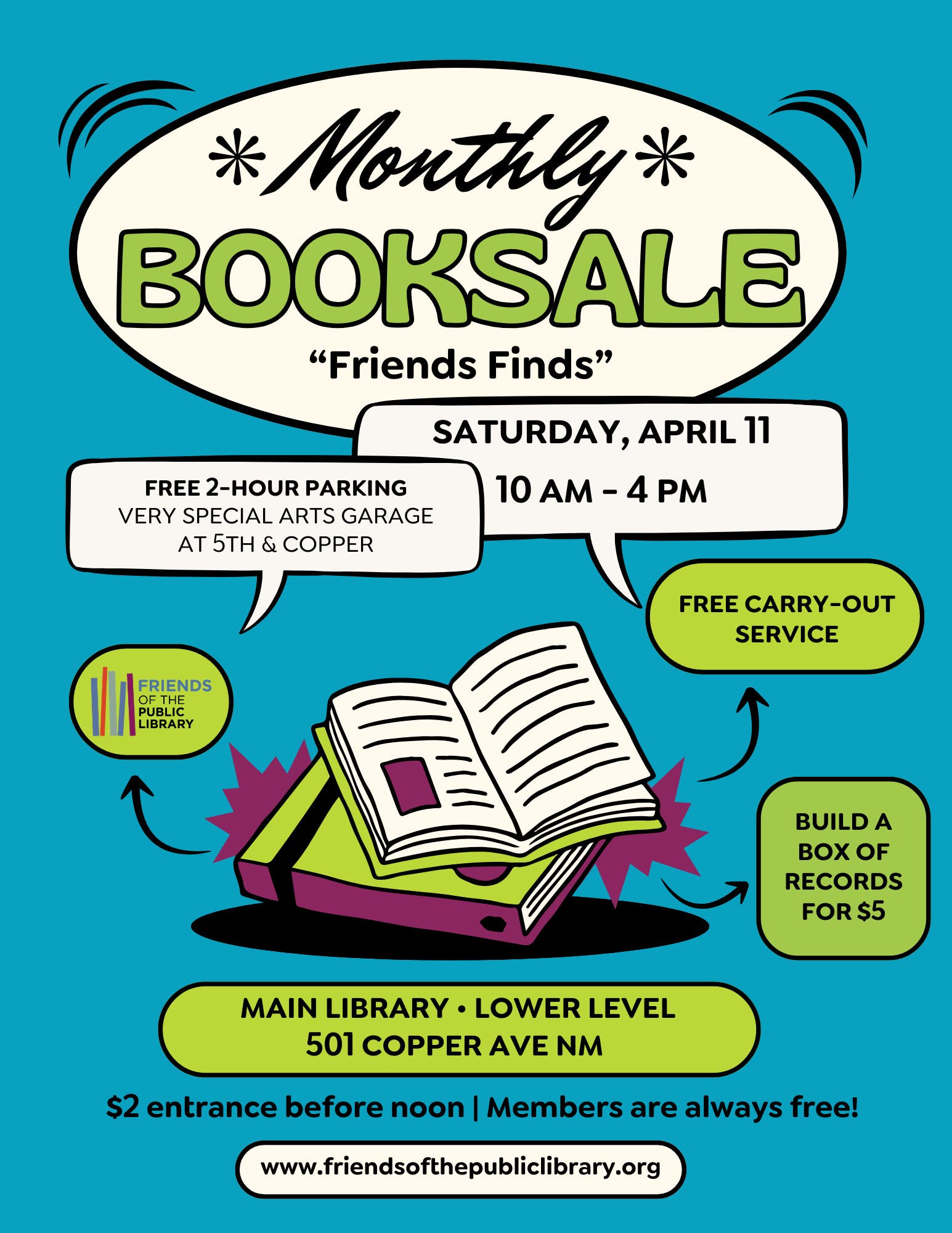 Friends of the Library April Book & Media Sale