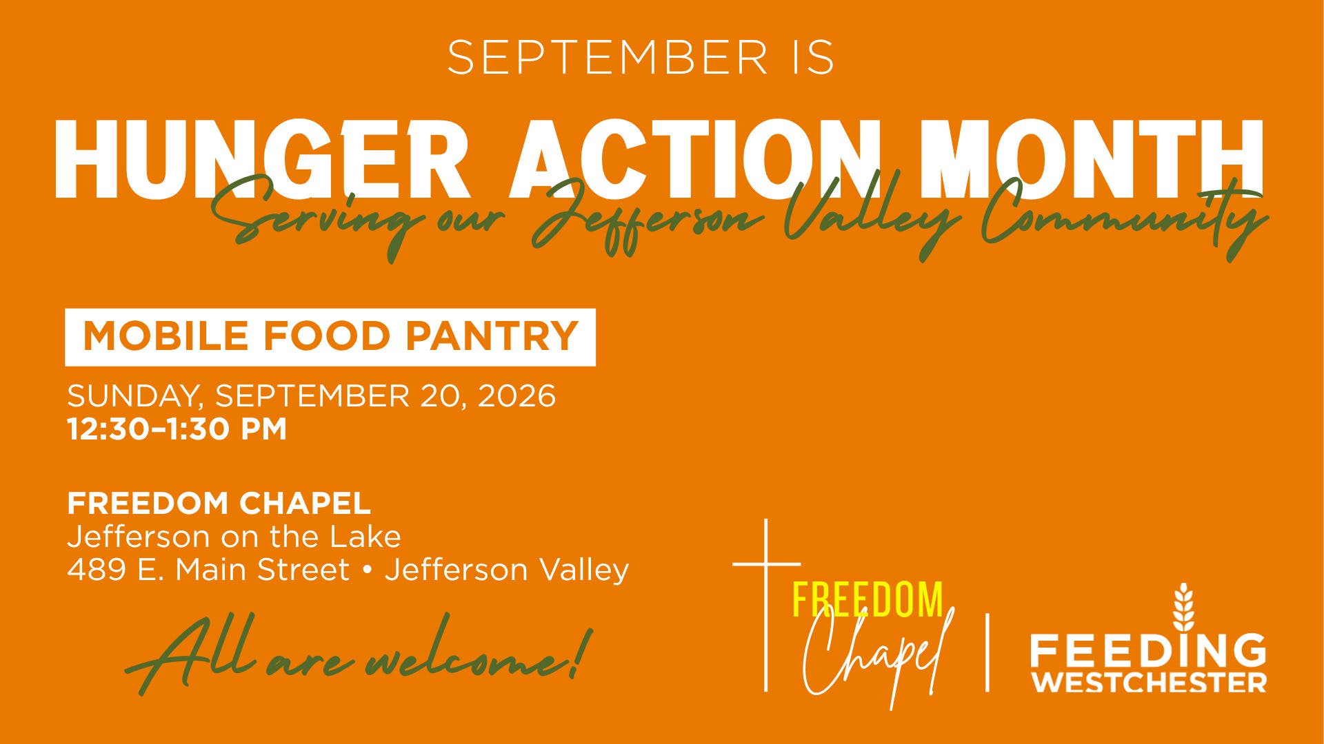 Freedom Chapel SPECIAL Mobile Food Pantry