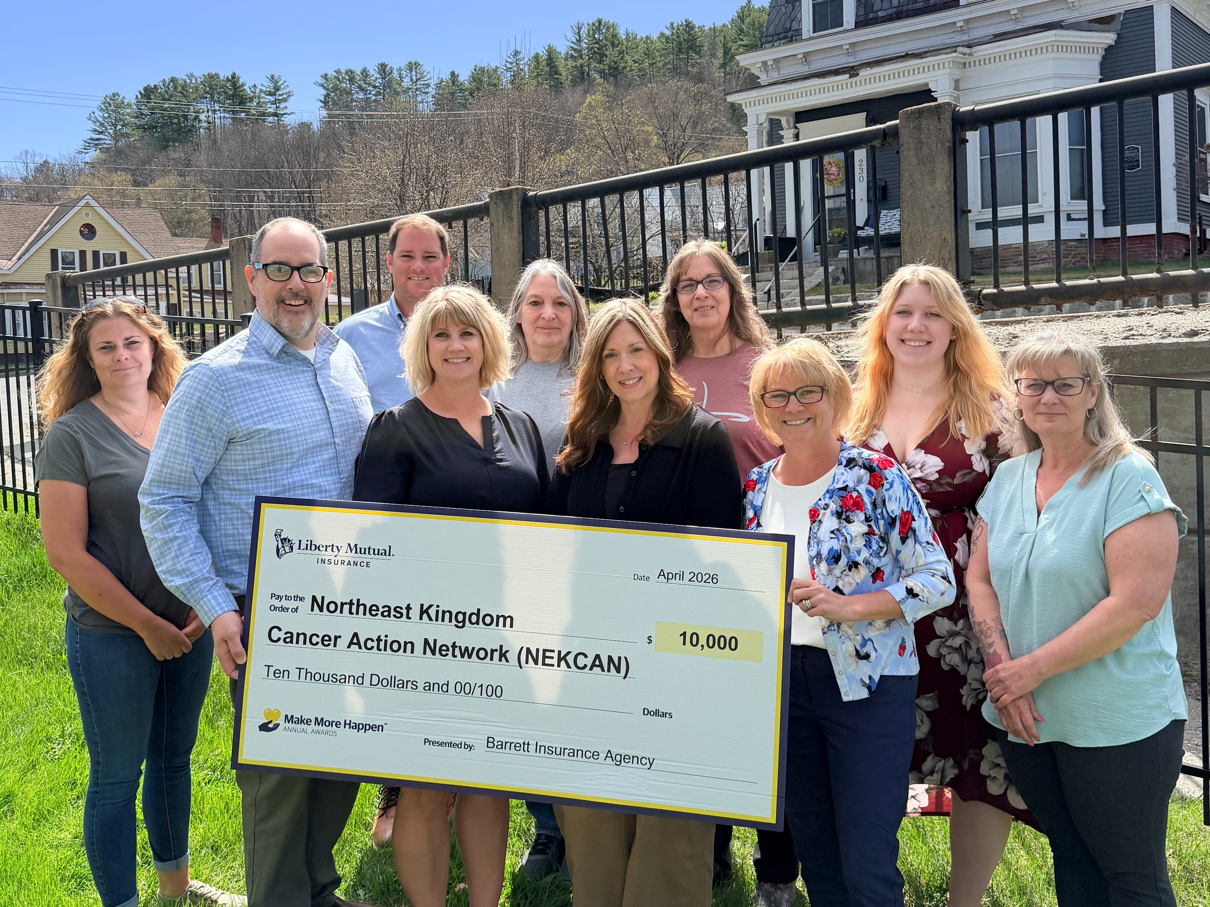 $10,000 Donation Awarded to Local Non-Profit, Northeast Kingdom Cancer Action Network