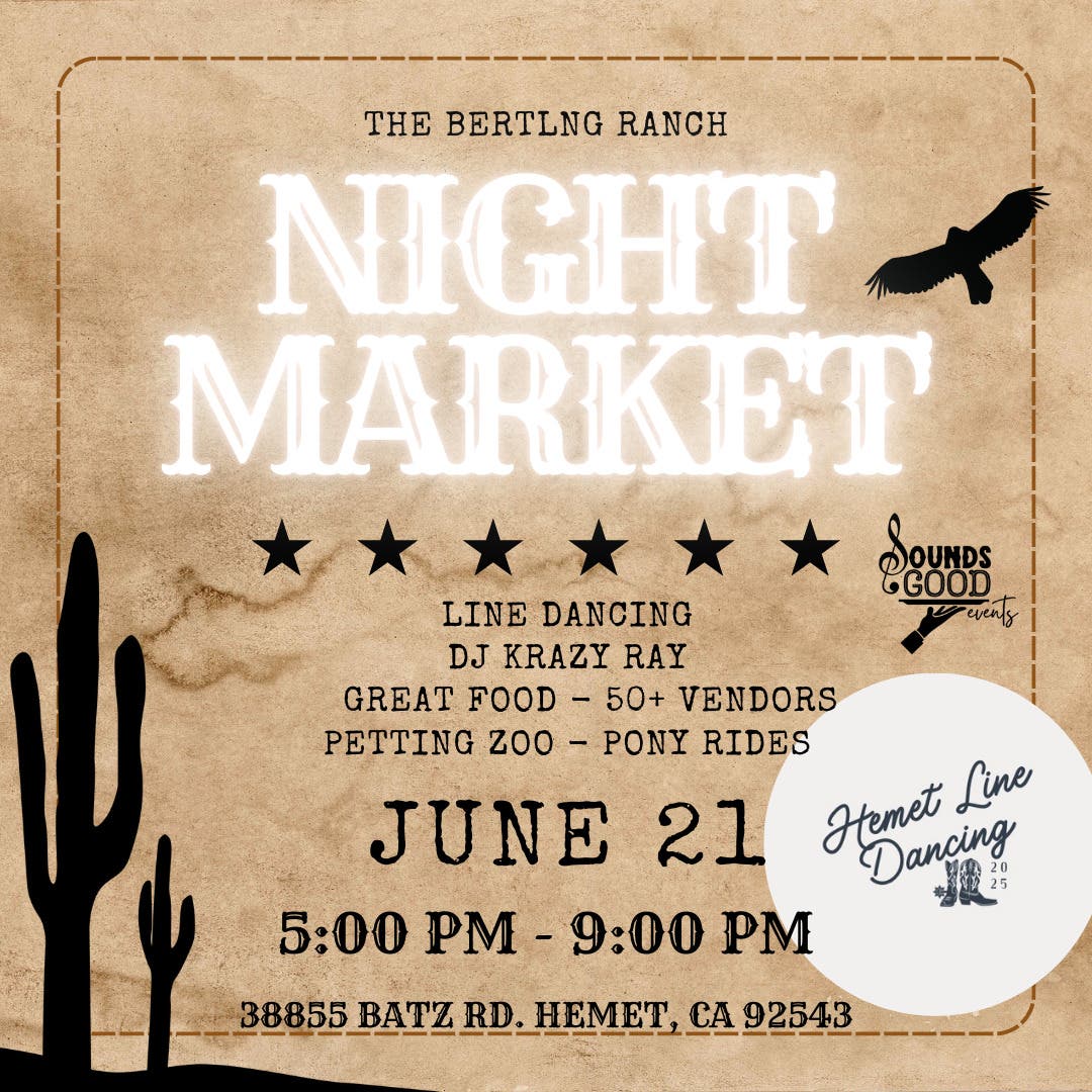 The Bertling Ranch Farmers Market Line Dancing Night