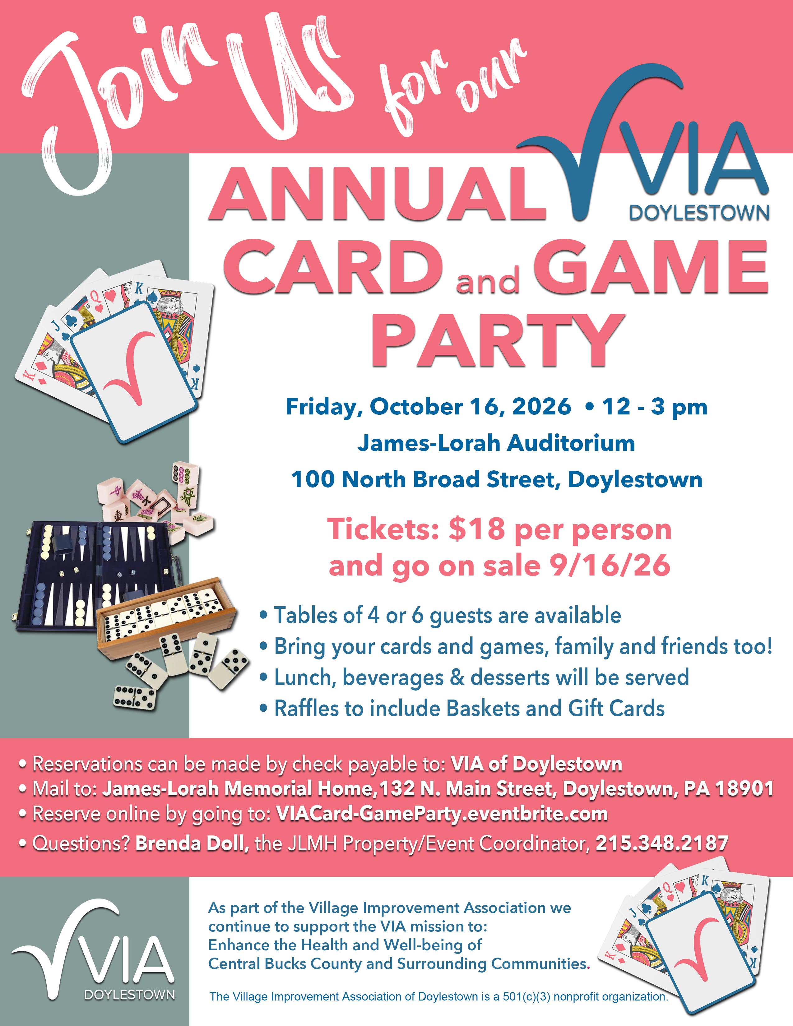 Annual Card And Game Party
