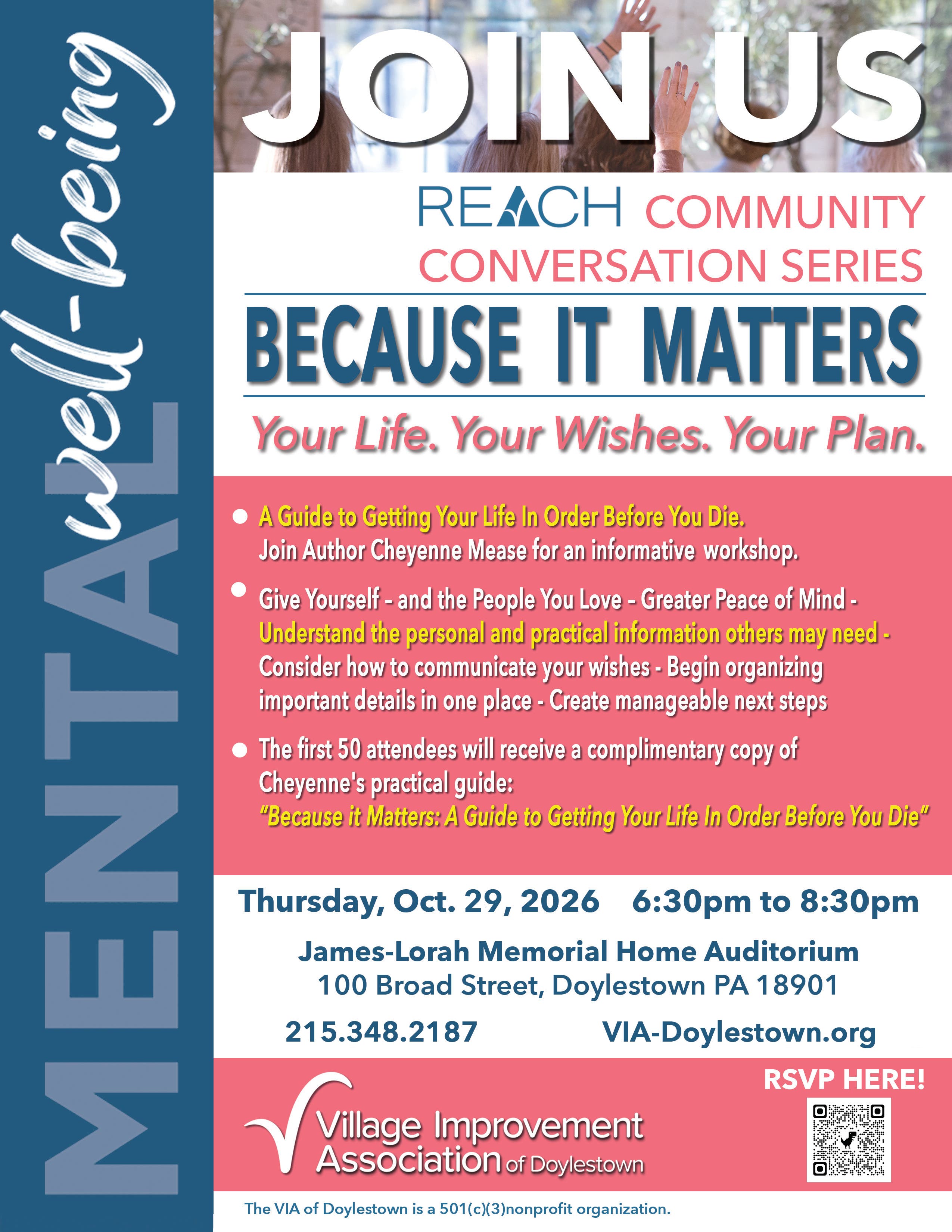 VIA REACH Community Conversation Series: Because It Matters