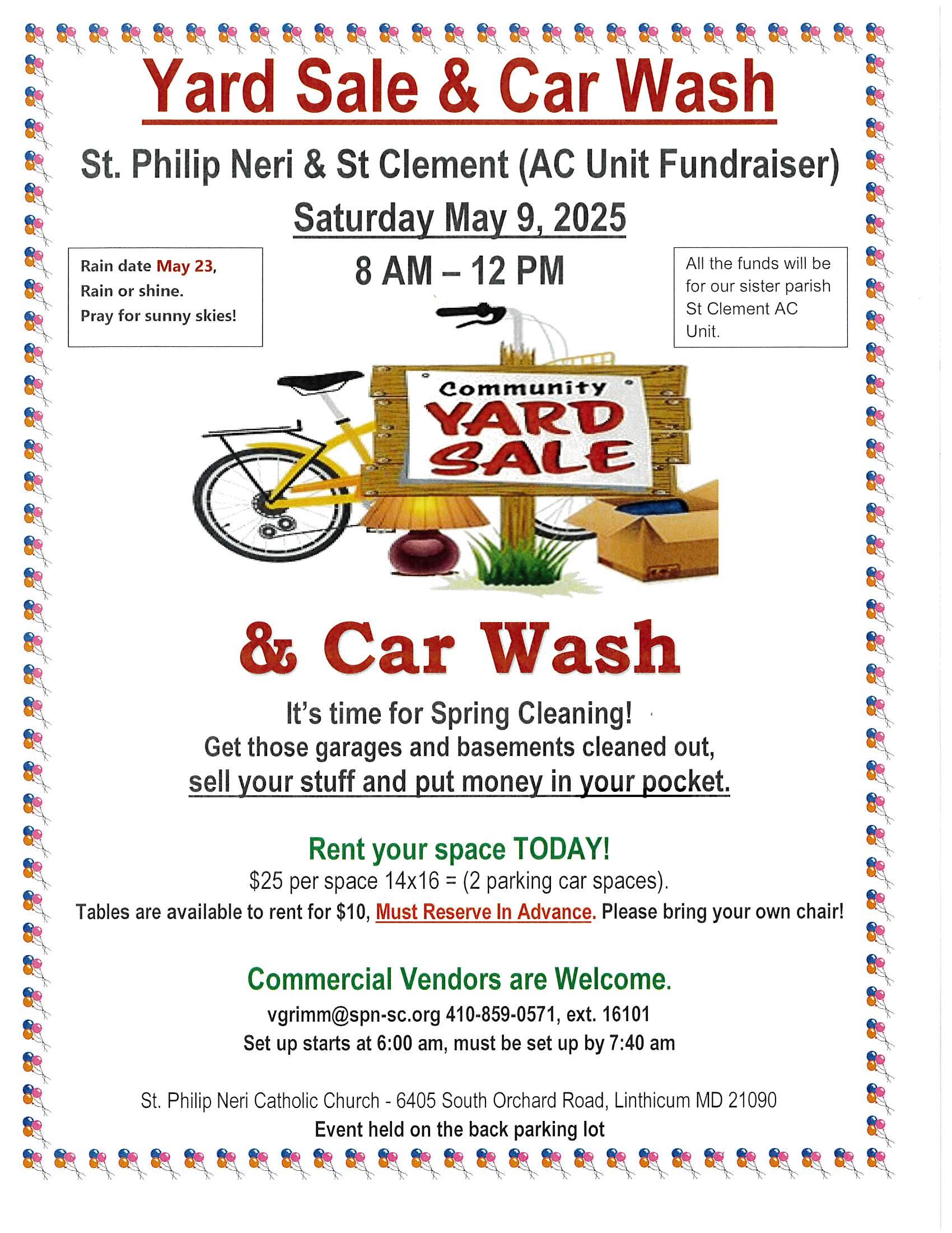 Yard Sale Fundraiser