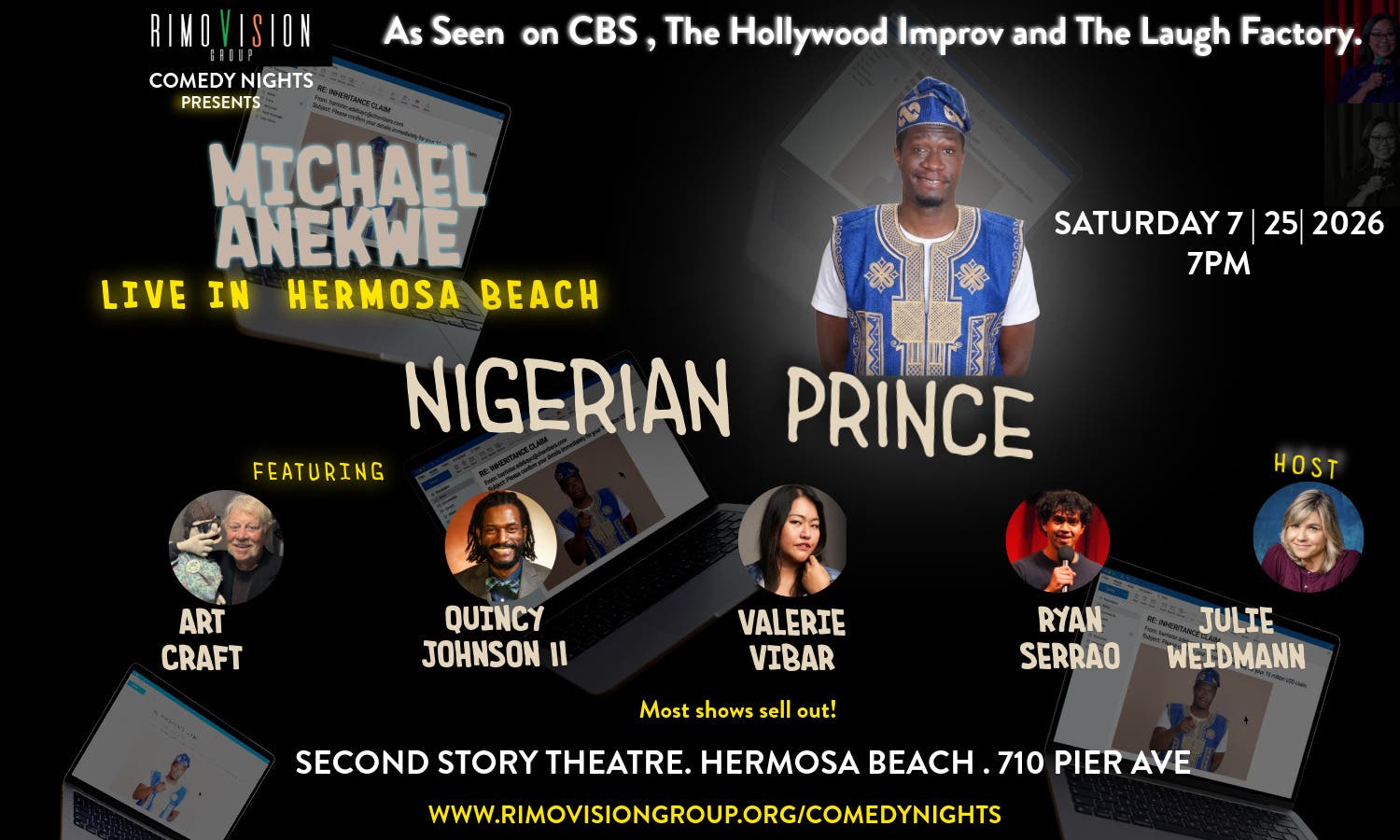 Nigerian Prince | Michael Anekwe Live in Hermosa Beach | RimoVision Comedy Night