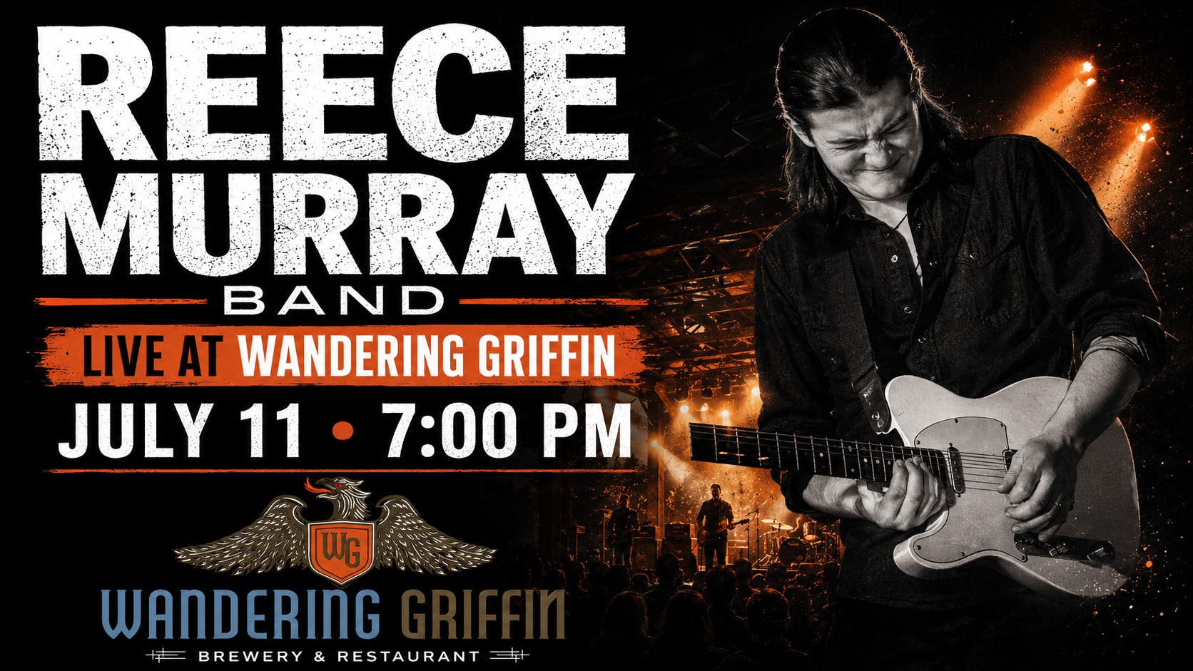LIVE BLUES w/ The REECE MURRAY BAND - SATURDAY, JULY 11
