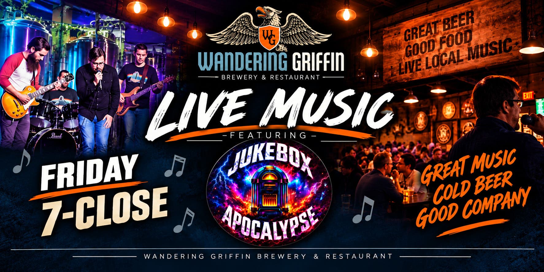 LIVE MUSIC featuring JUKEBOX APOCAPLYPSE | FRIDAY SEP 18 | 7:00 PM