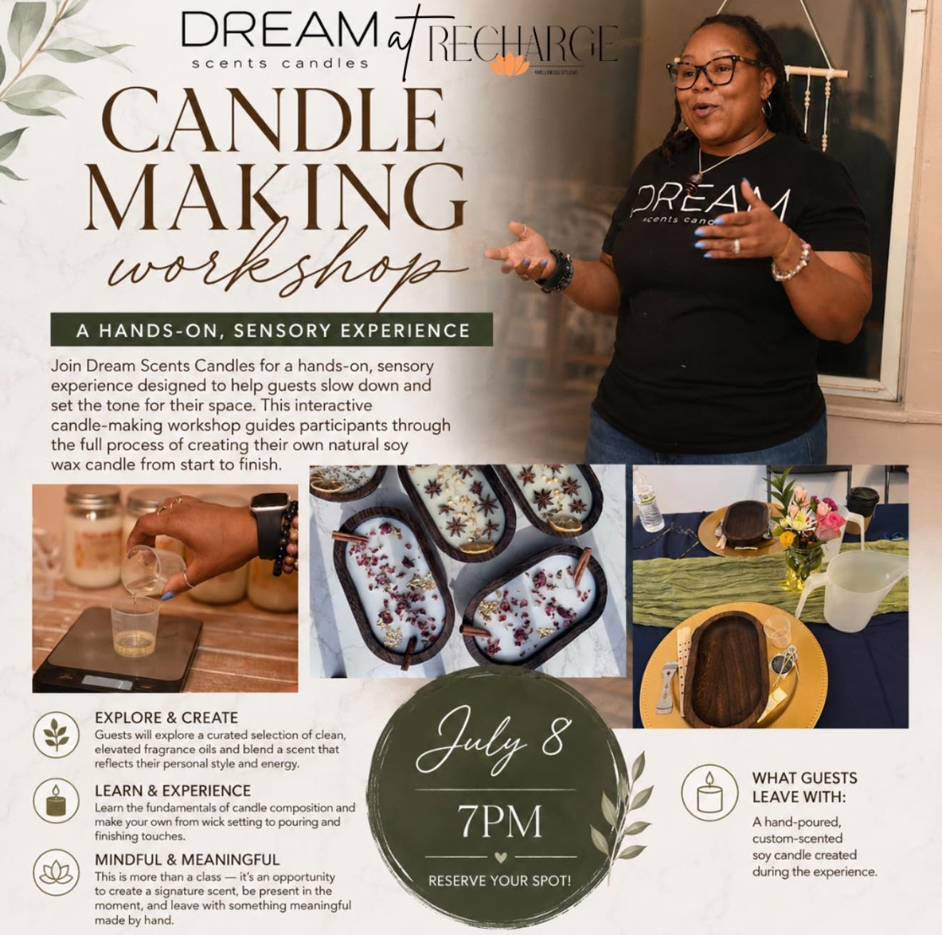 Candle Making Workshop with Dream Scents Candles