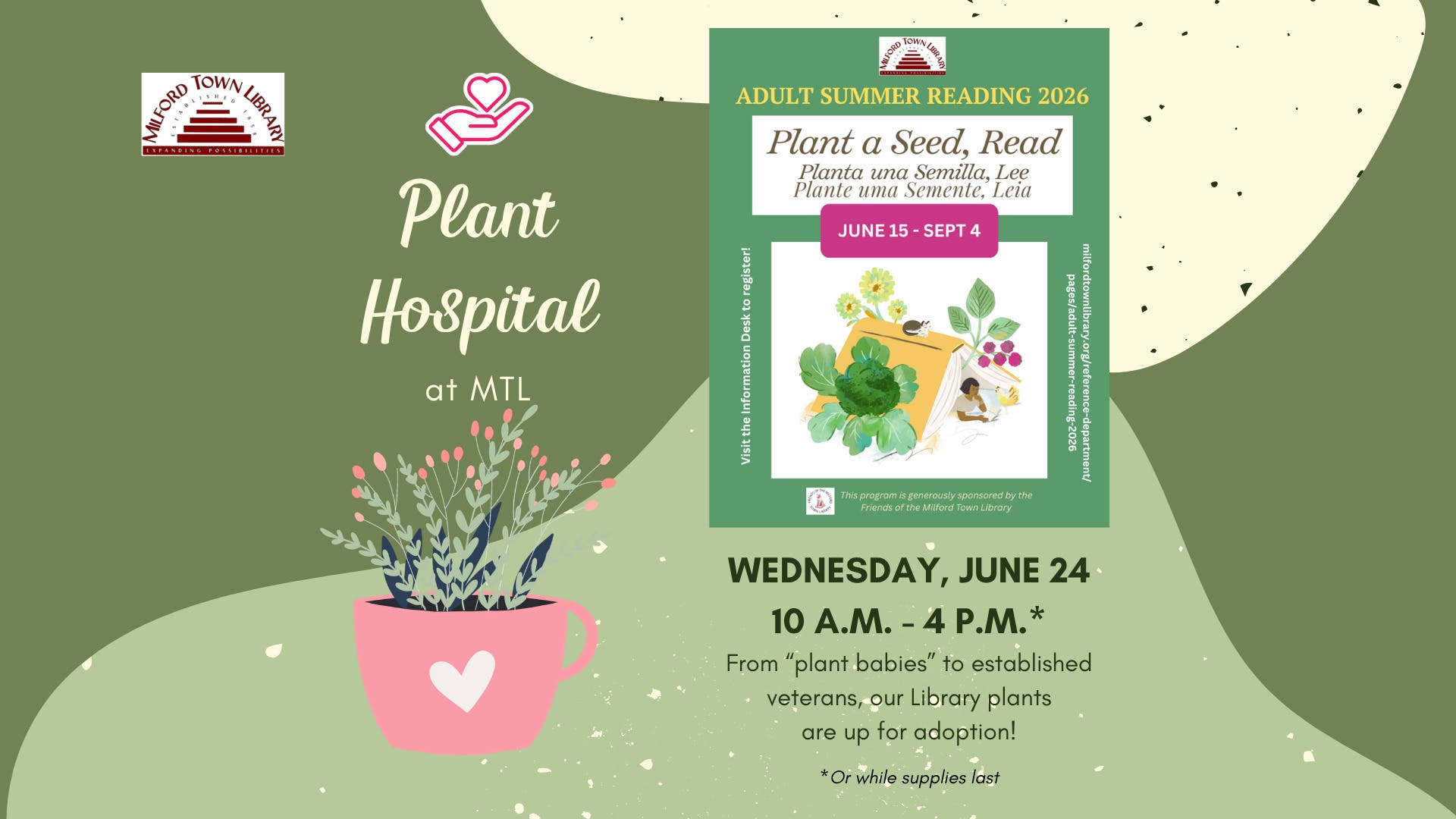 Plant Hospital Adoption Event - Adult Summer Reading 2026