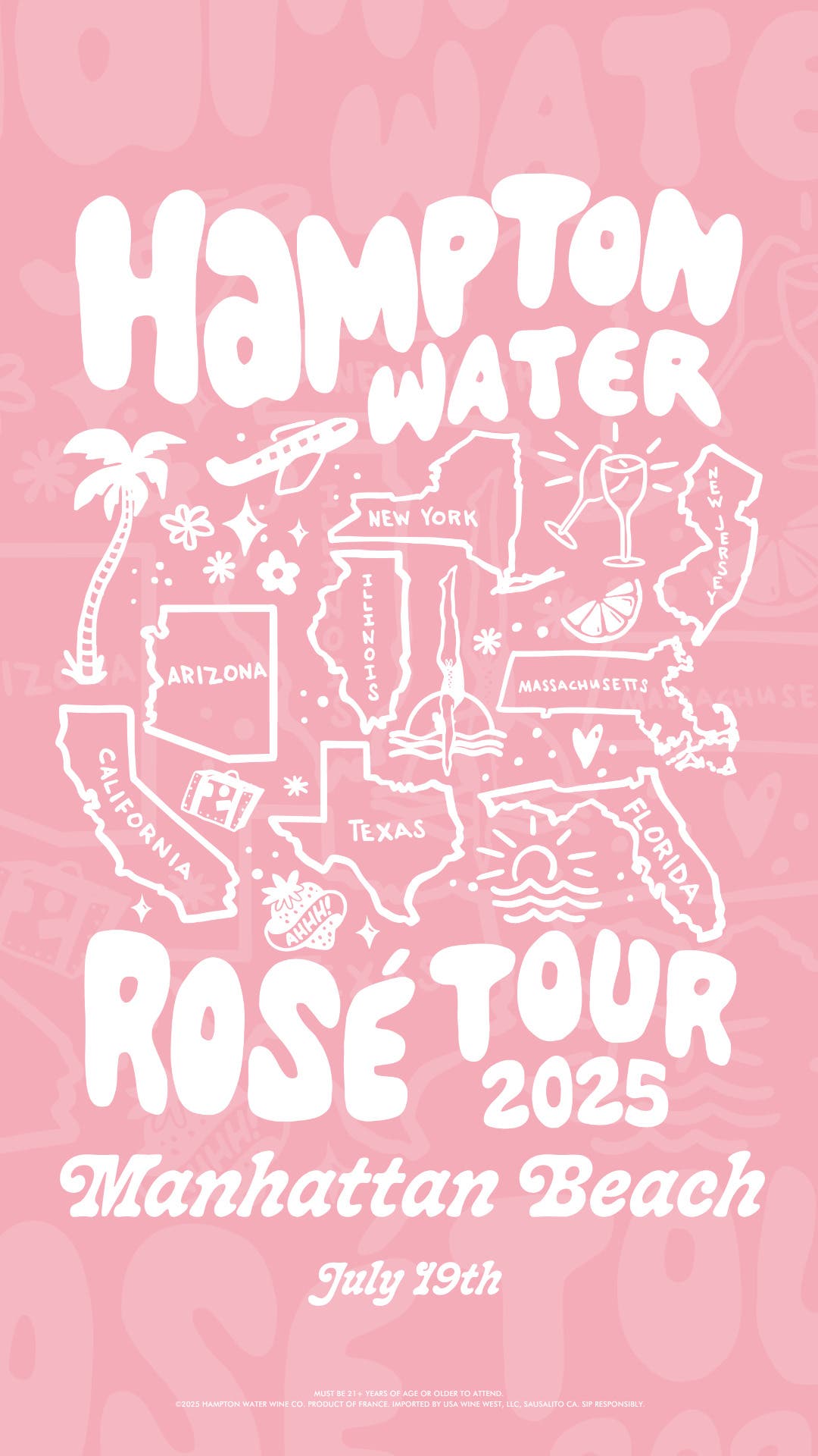 Hampton Water Rosé Tour Manhattan Beach 2025