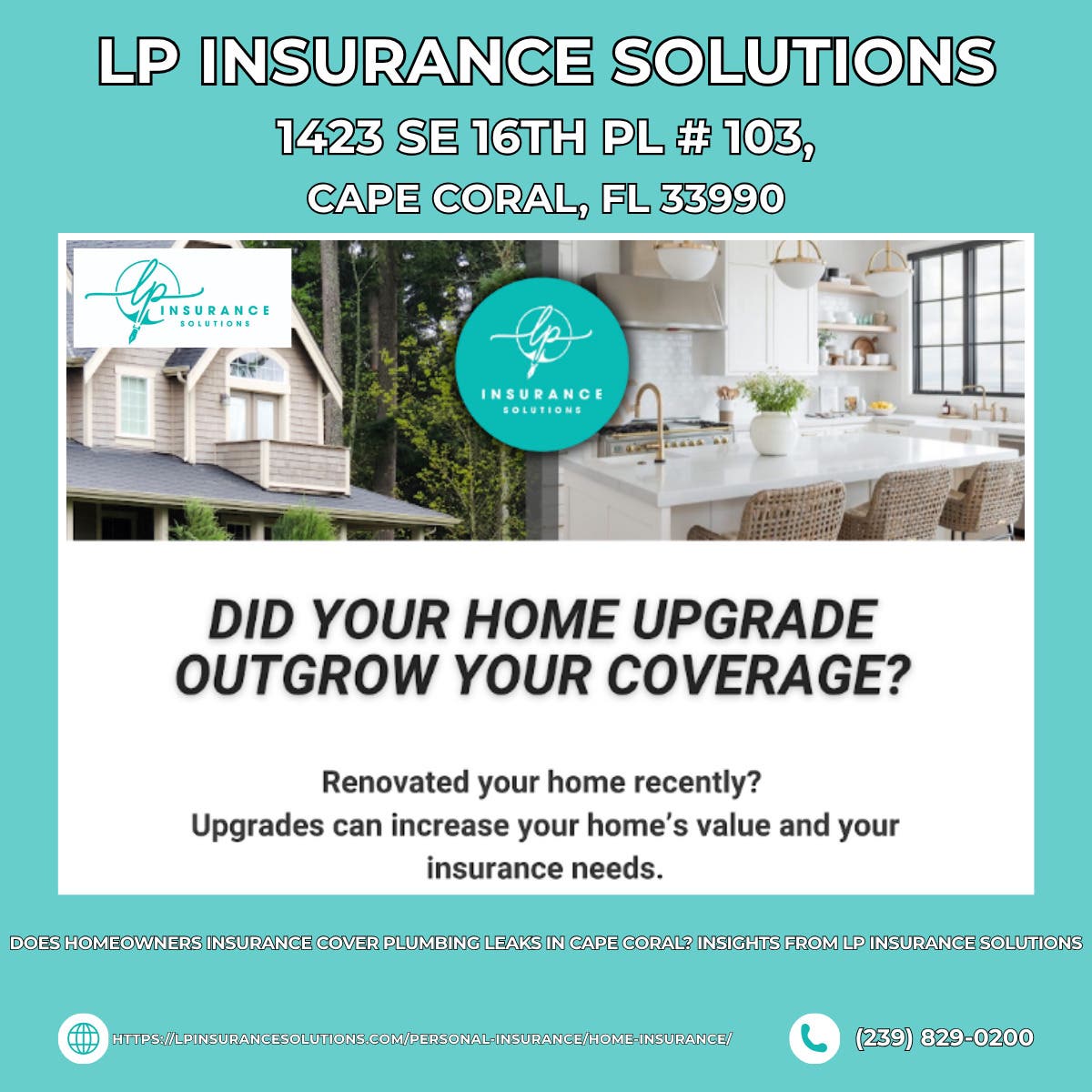Does Homeowners Insurance Cover Plumbing Leaks in Cape Coral? Insights From LP Insurance Solutions