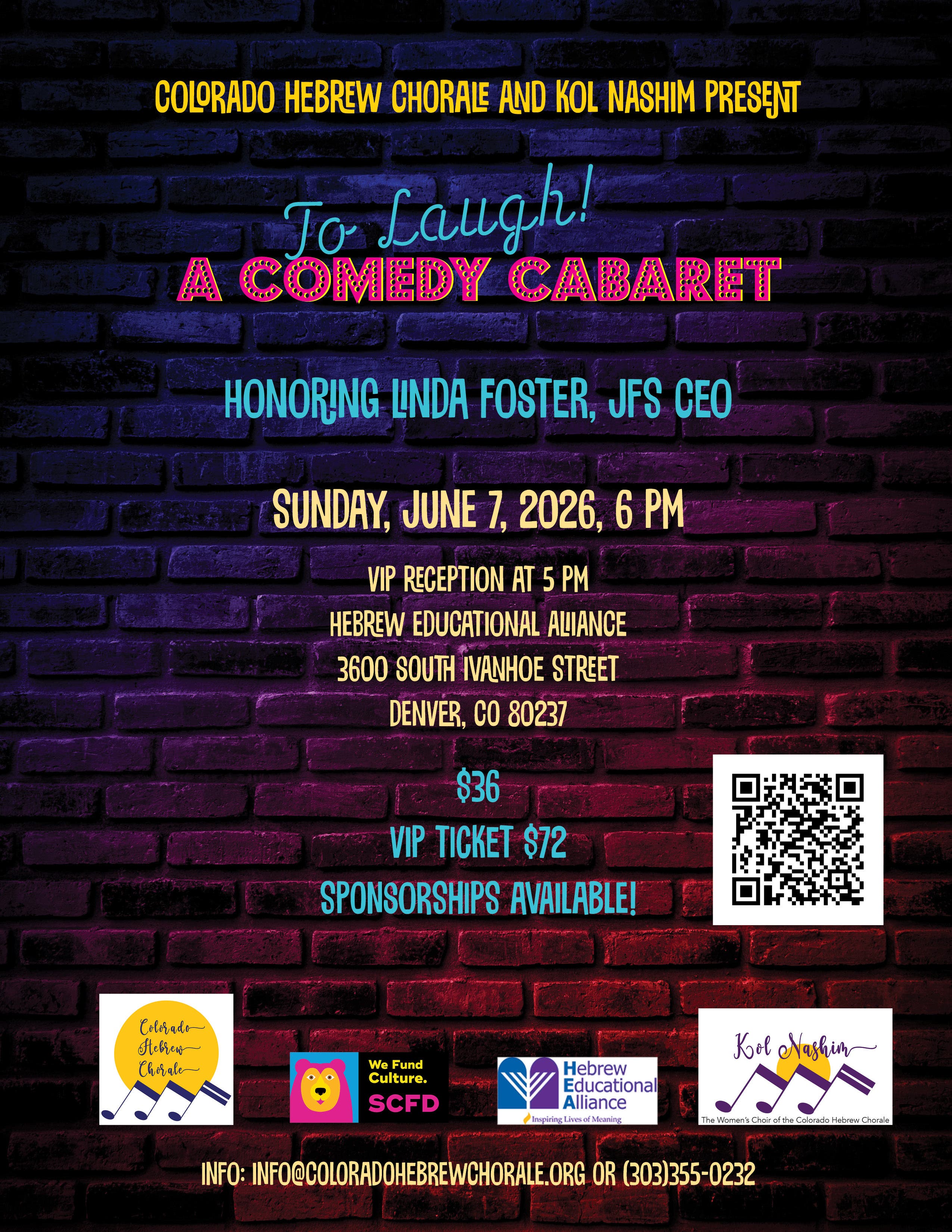 To Laugh! A Comedy Cabaret