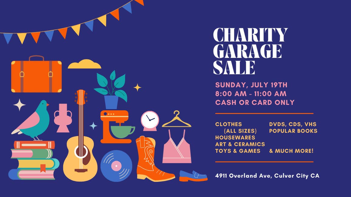 7/19 Organization-wide garage sale (great stuff for great prices!)