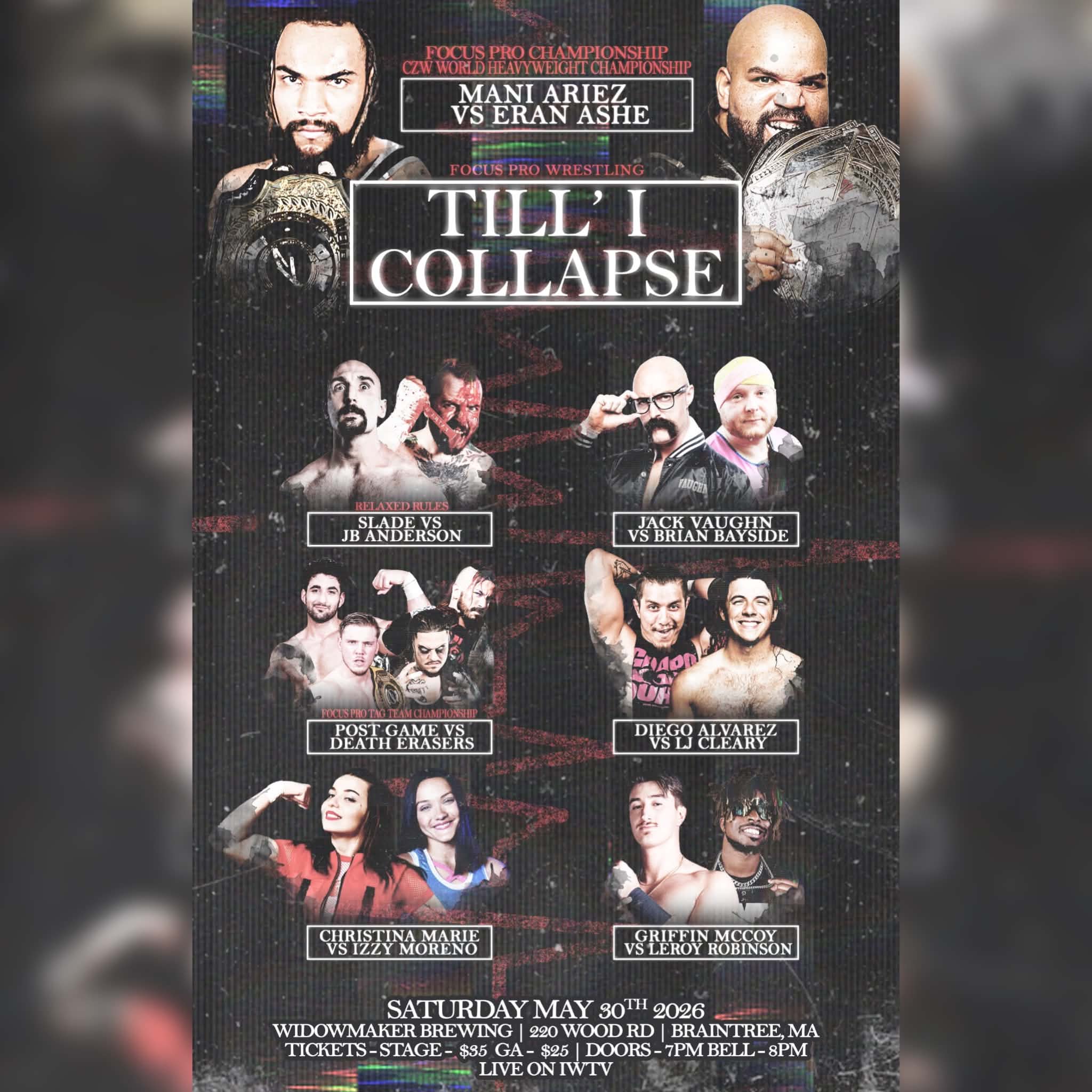 Focus Pro Wrestling returns to Braintree This Saturday