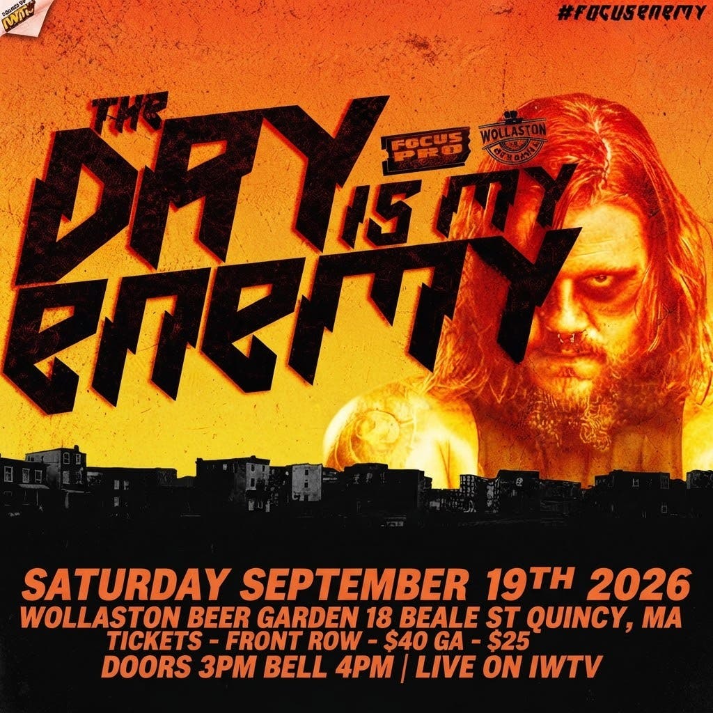Focus Pro Wrestling Returns to Quincy’s Wollaston Gardens September 19