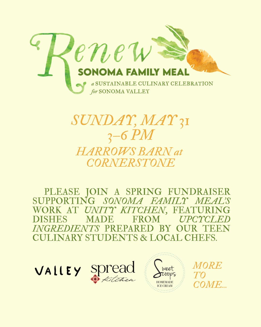 Renew: A Sustainable Culinary Celebration for Sonoma Valley
