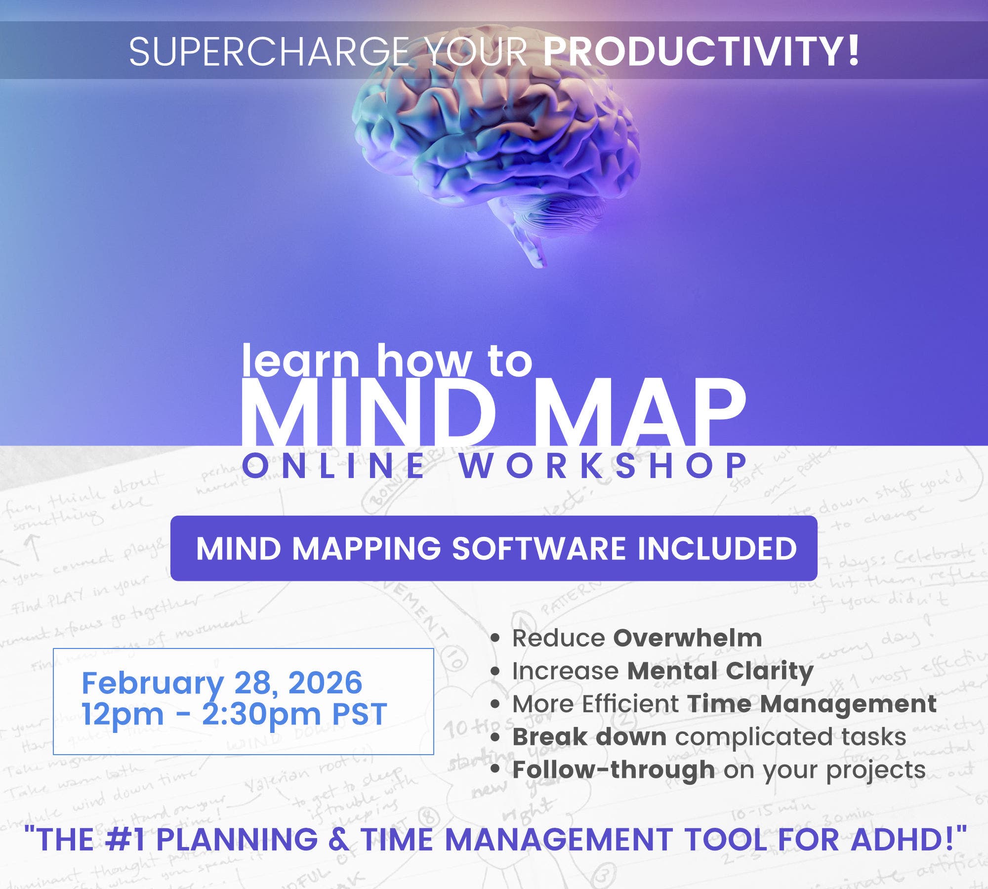 ADHD Mind Mapping Online Workshop