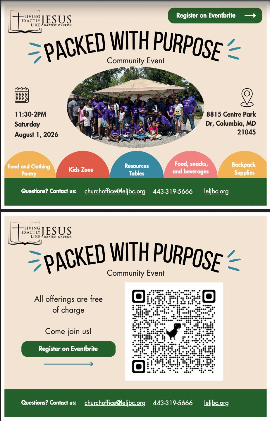 Packed With Purpose Community Event