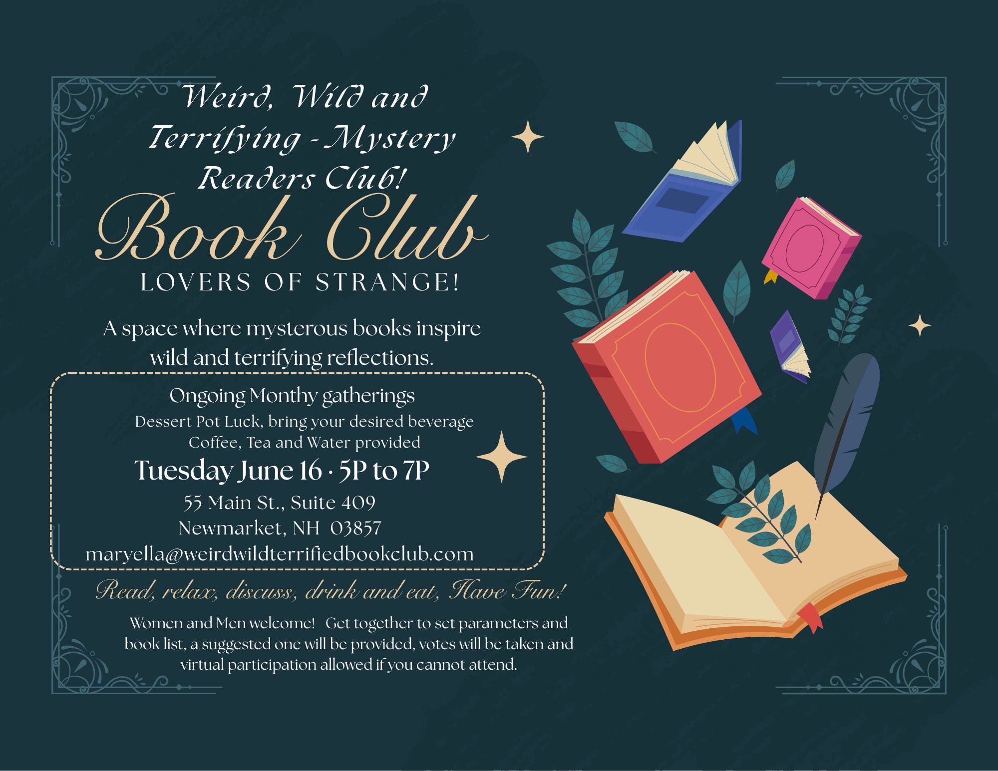 Weird, Wild And Terrifying - Mystery Readers Club!