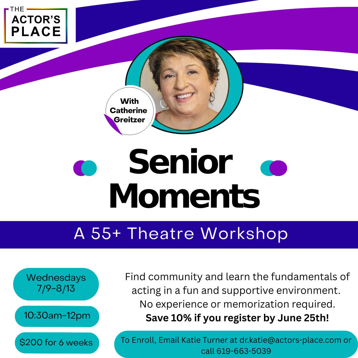 Senior Moments: 55+ Senior Theatre Workshop
